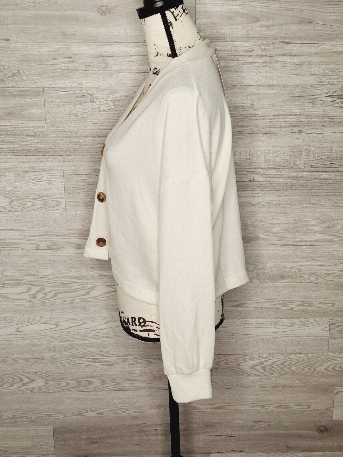 Social Standard by Sanctuary Women's Cream Long Sleeve Daytripper Cardigan