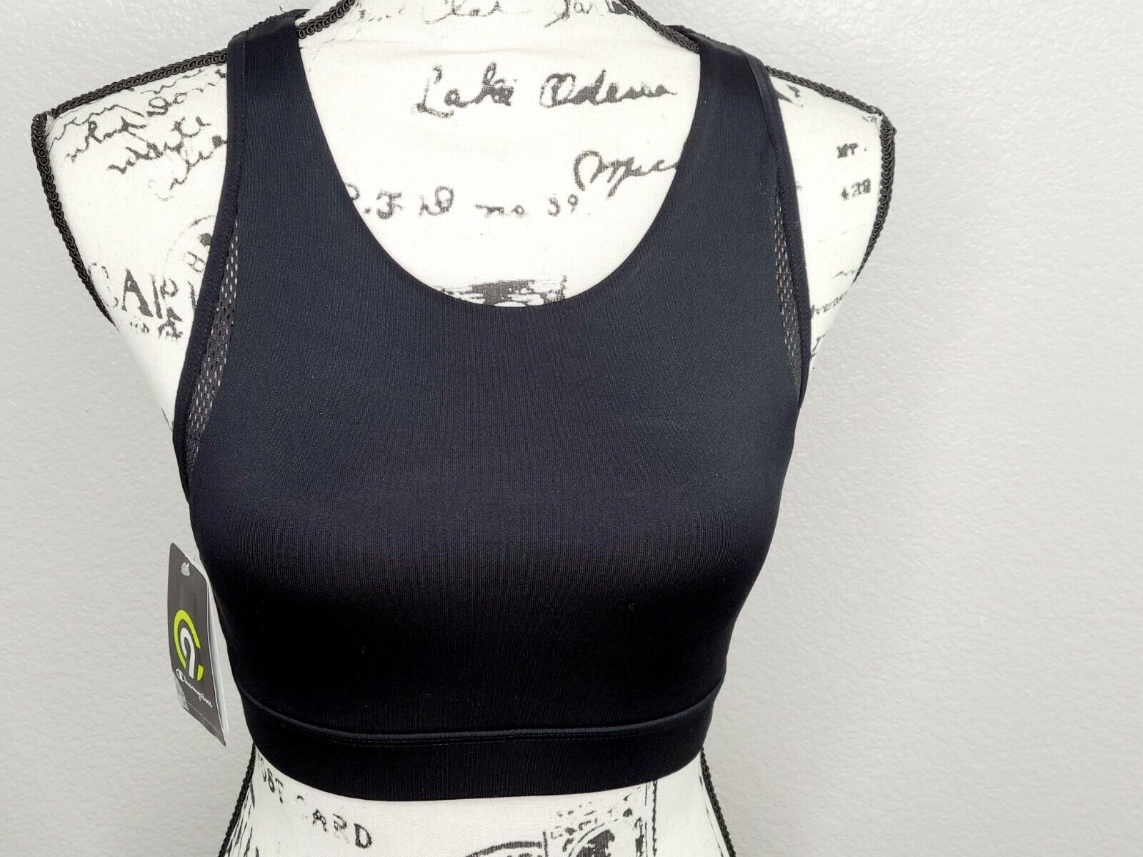 Champion C9 Duo Dry Women's Black Removable Pad Stretch Sports Bra