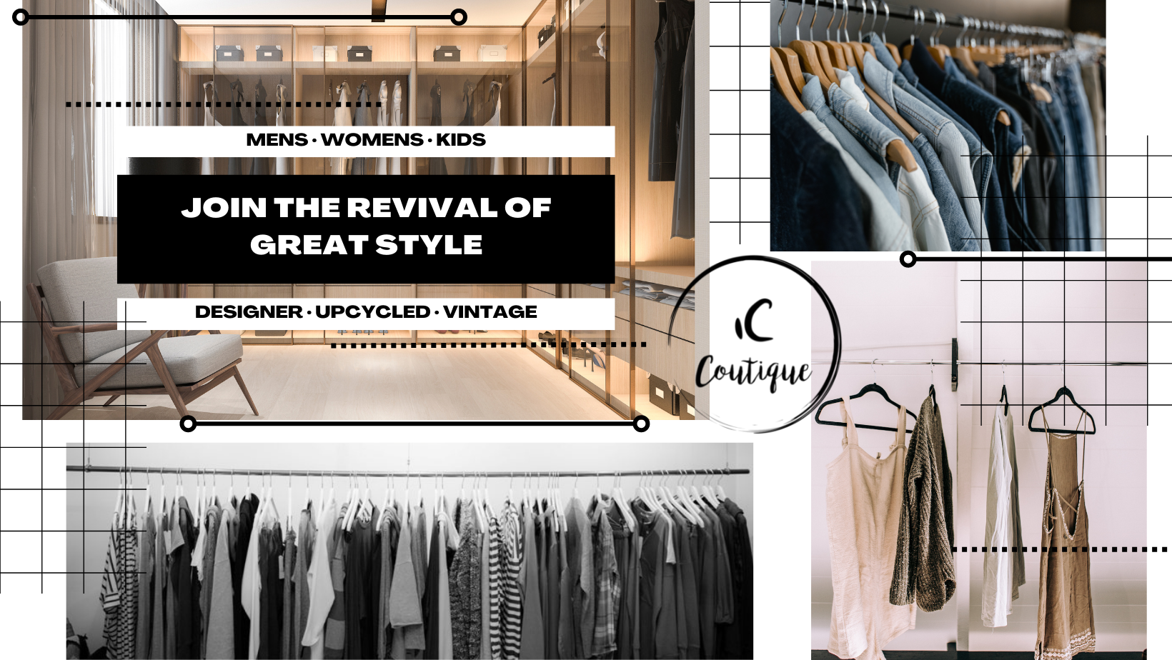 Coutique Designer Upcycled Vintage Mens Womens Clothing