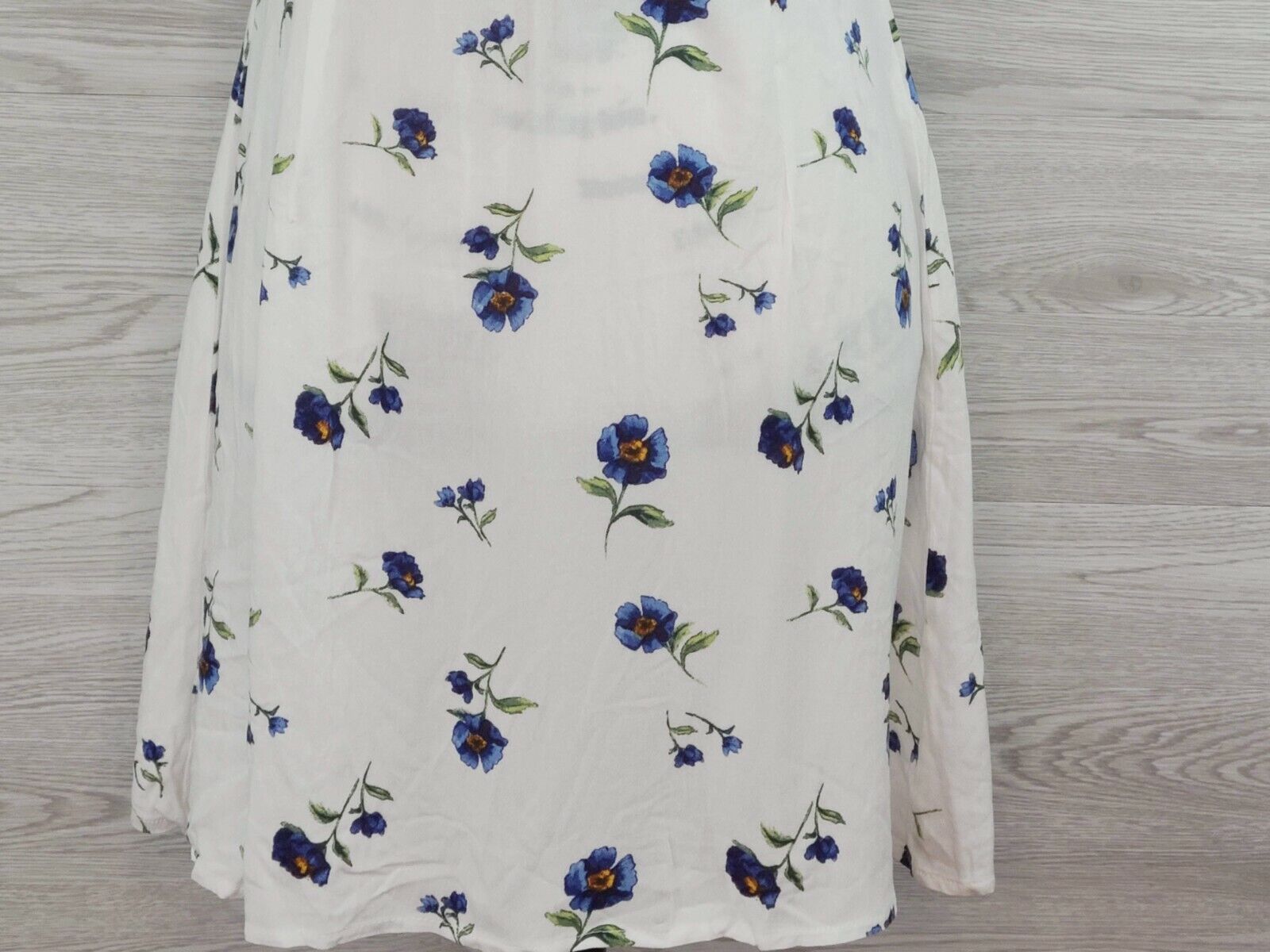 Lottie Moss Women's White with Floral Pattern Double Tie Dress Size Large