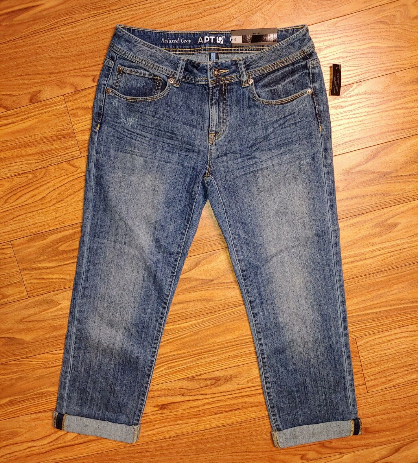 Apt. 9 Coleman Boyfriend Crop Denim Jeans, Stretch Women's Size 4