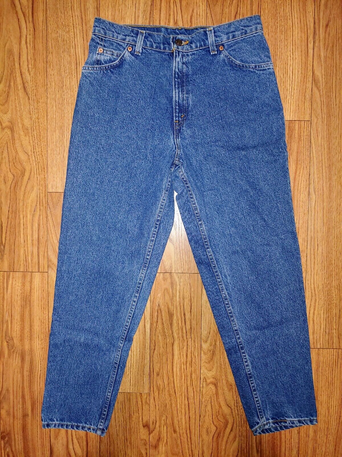 LEVIS Vintage 10950 High Rise Tapered Leg Relaxed Fit Denim Jeans Size 13