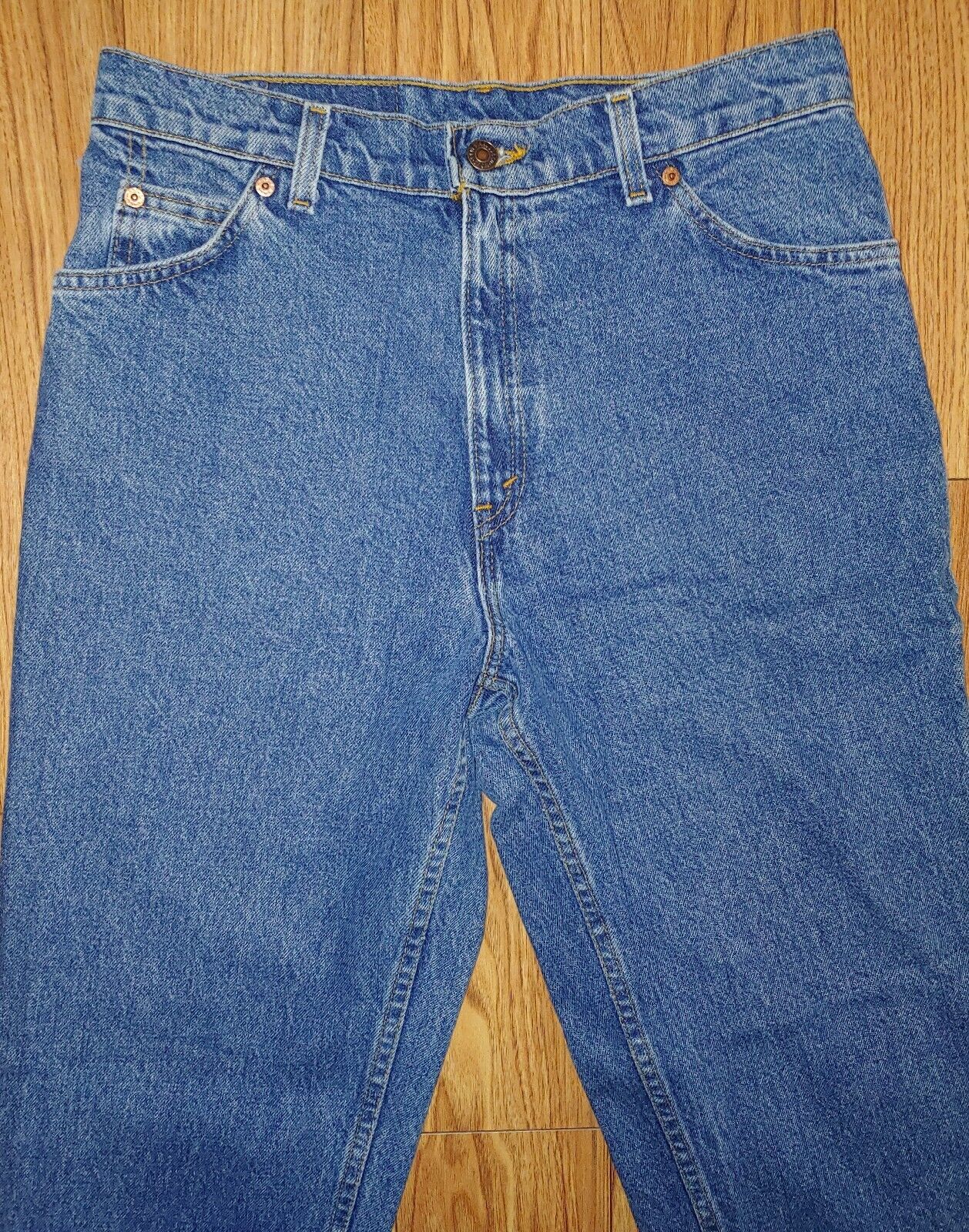 LEVIS Vintage 10950 High Rise Tapered Leg Relaxed Fit Denim Jeans Size 13