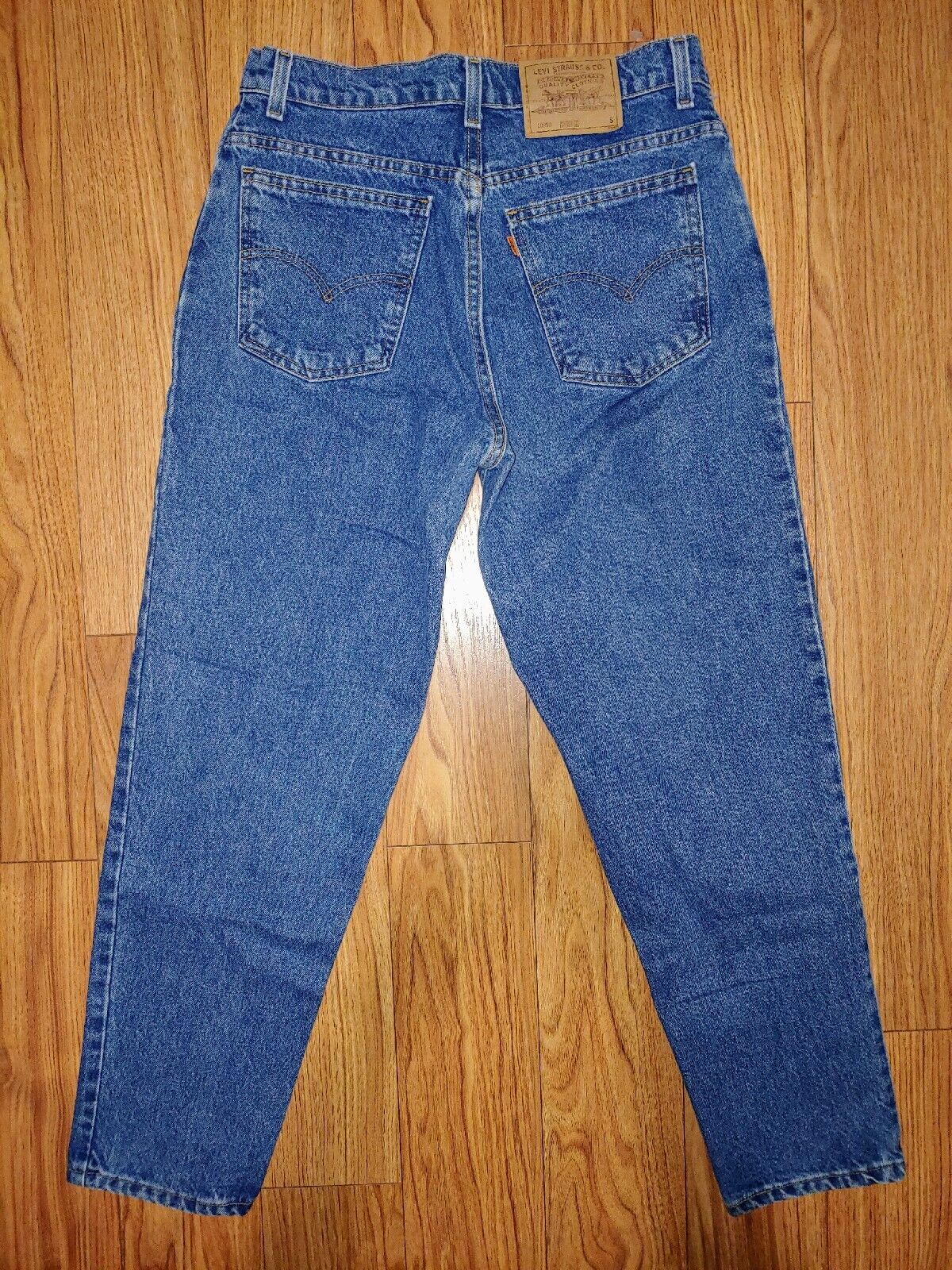 LEVIS Vintage 10950 High Rise Tapered Leg Relaxed Fit Denim Jeans Size 13