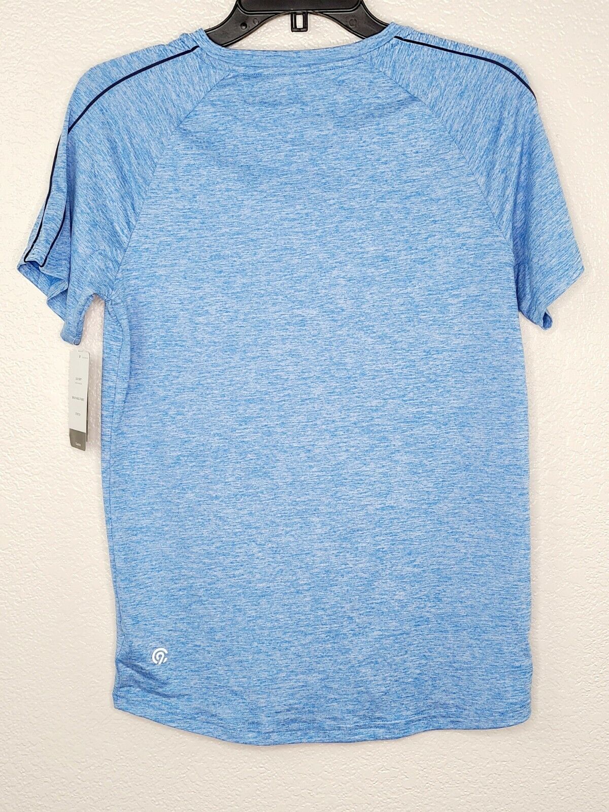 Champion C9 Boys' Blue Heather Cloud Knit Breathable Stretch Athletic Tee