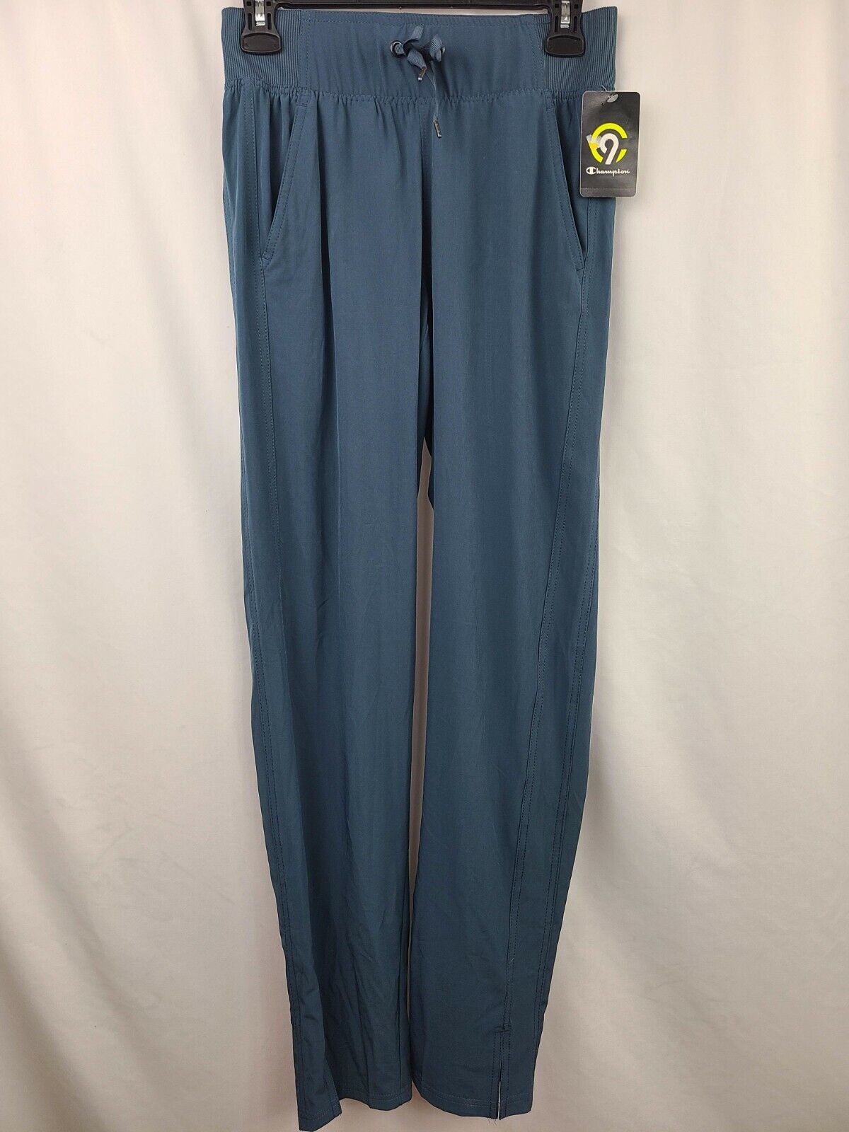 Champion C9 Duo Dry Women's Blue Woven Mid-Rise Wide Leg Ankle Pants Size XS Long