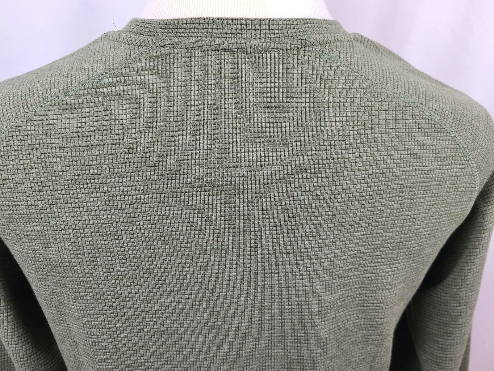 Champion C9 Men's Light Green Waffle Knit Stretch Crew Neck Sweatshirt