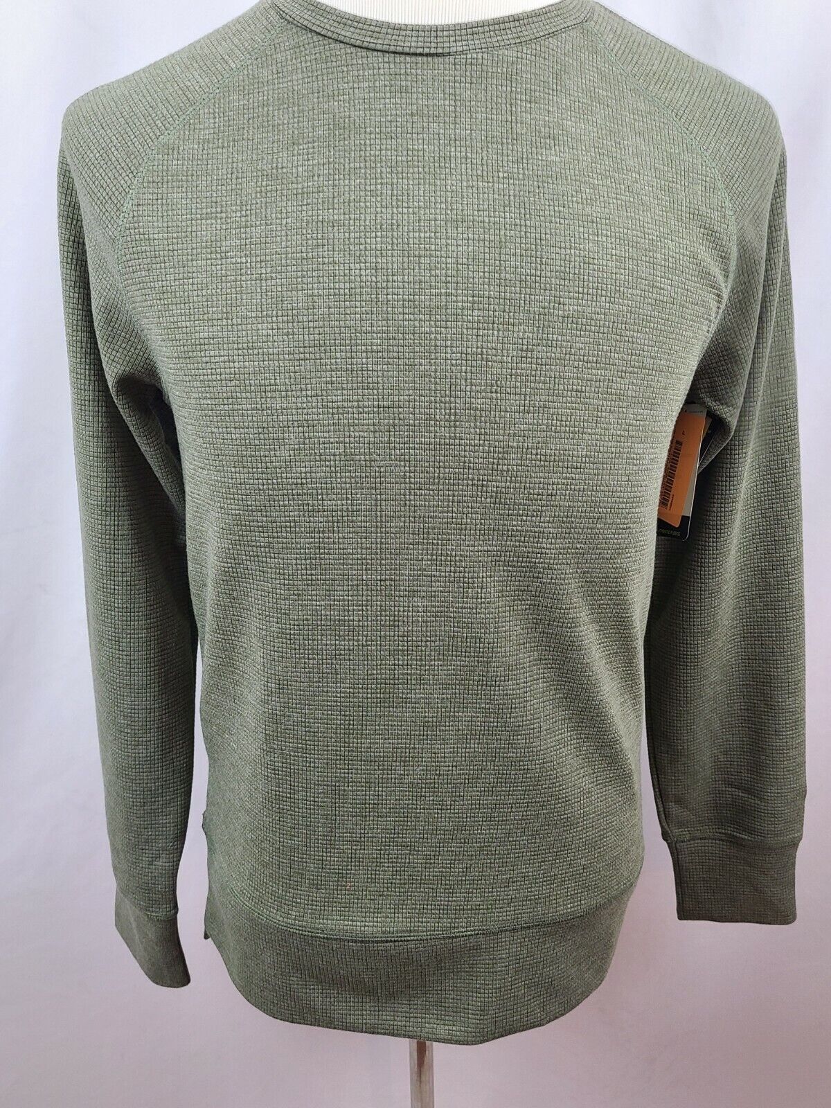 Champion C9 Men's Light Green Waffle Knit Stretch Crew Neck Sweatshirt