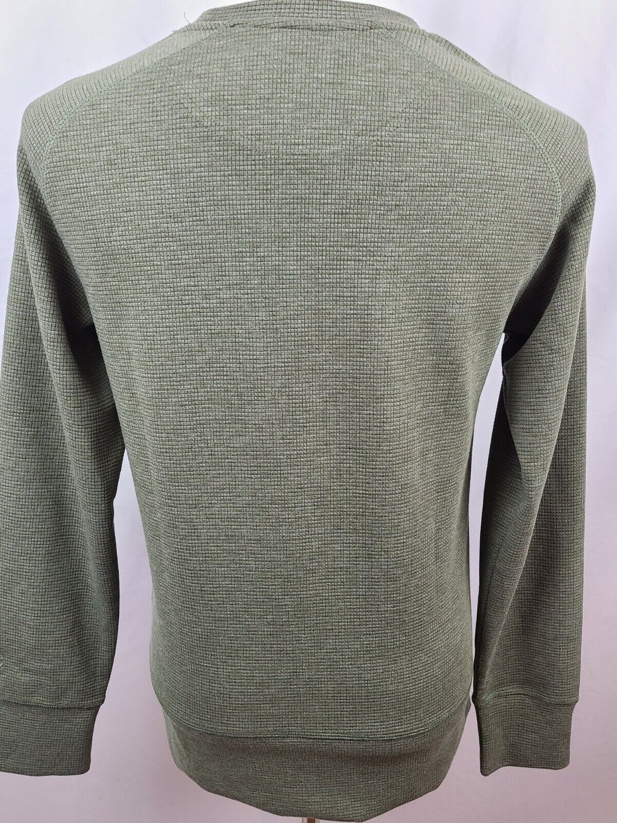 Champion C9 Men's Light Green Waffle Knit Stretch Crew Neck Sweatshirt