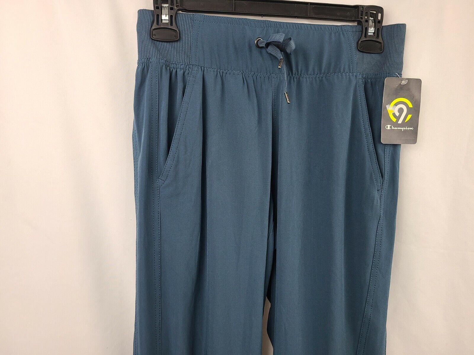 Champion C9 Duo Dry Women's Blue Woven Mid-Rise Wide Leg Ankle Pants Size XS Long