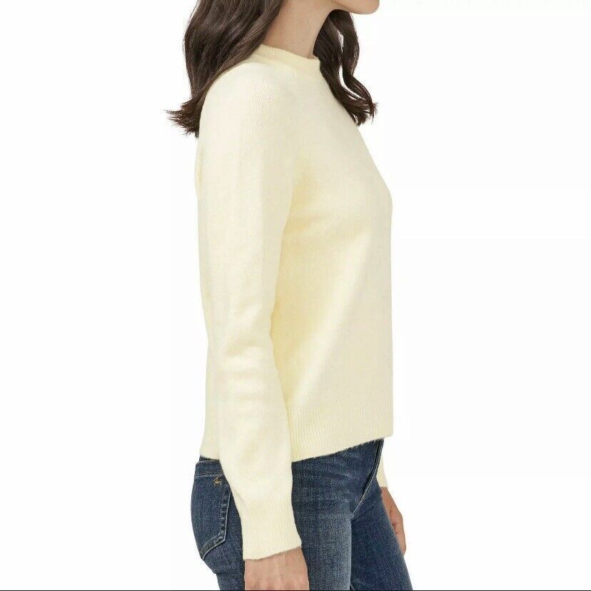 Vince Camuto Women's Yellow Long Sleeve Lightweight Mock Neck Sweater