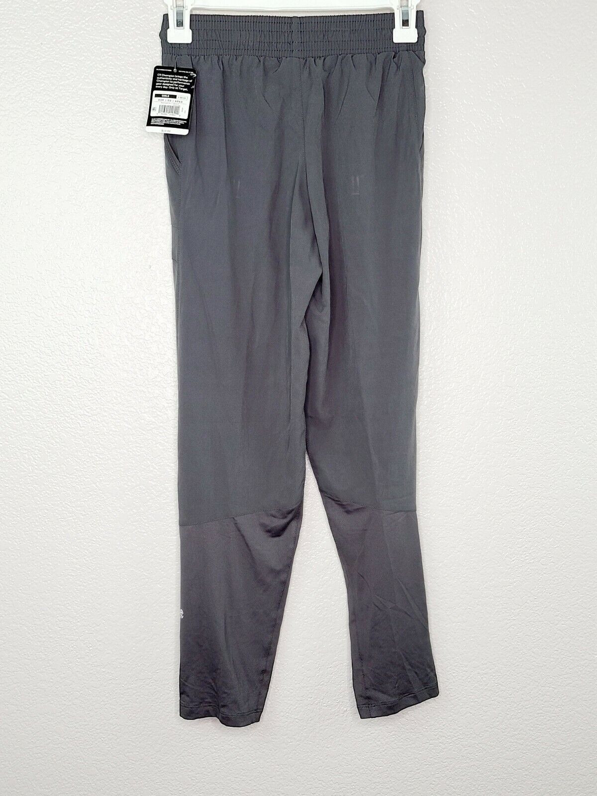 Champion C9 Girls Railroad Gray Light Weight Athletic Pants with Pockets