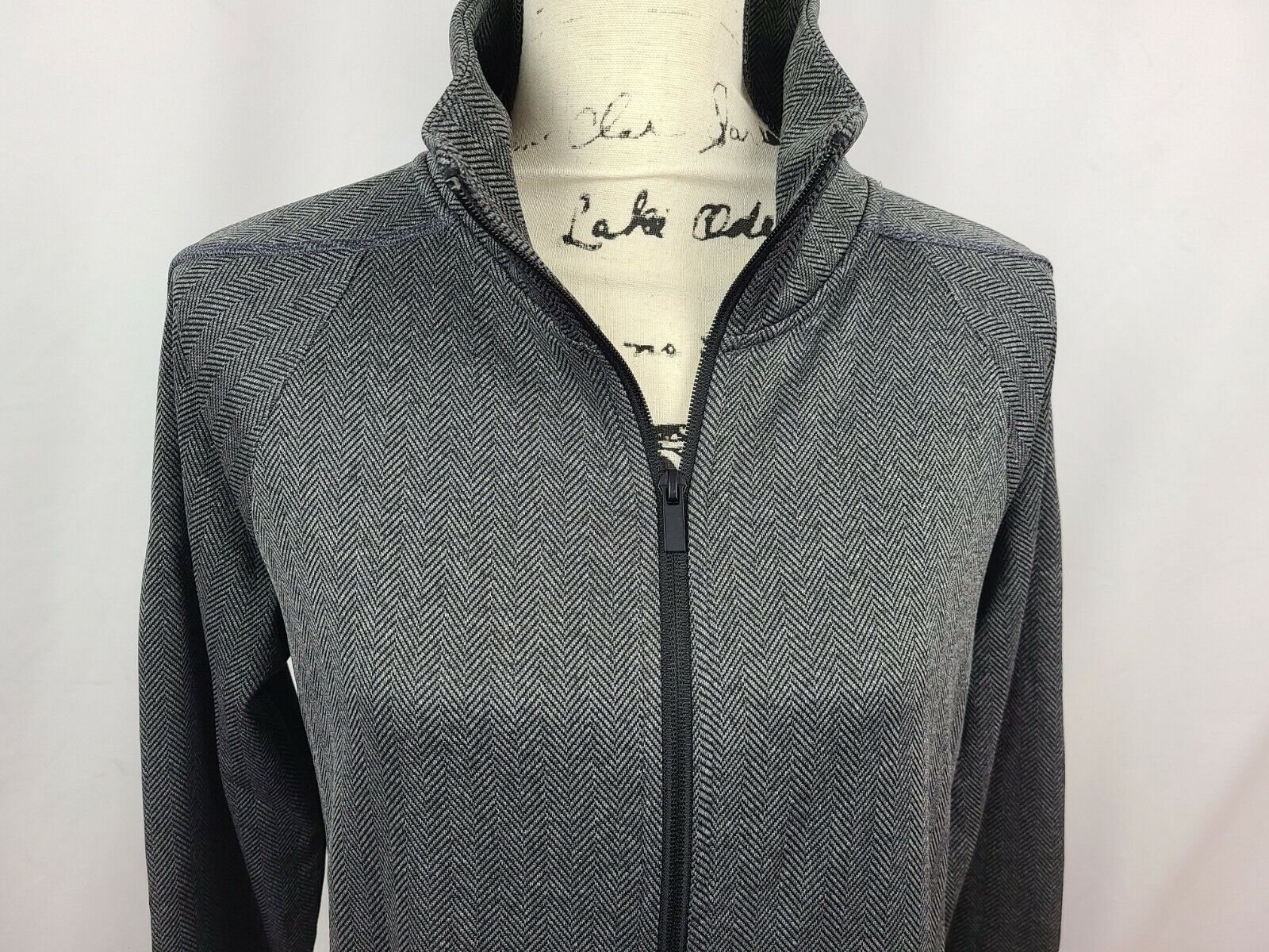 Champion C9 Women's Grey Herringbone Tech Fleece Full Zip Athletic Jacket