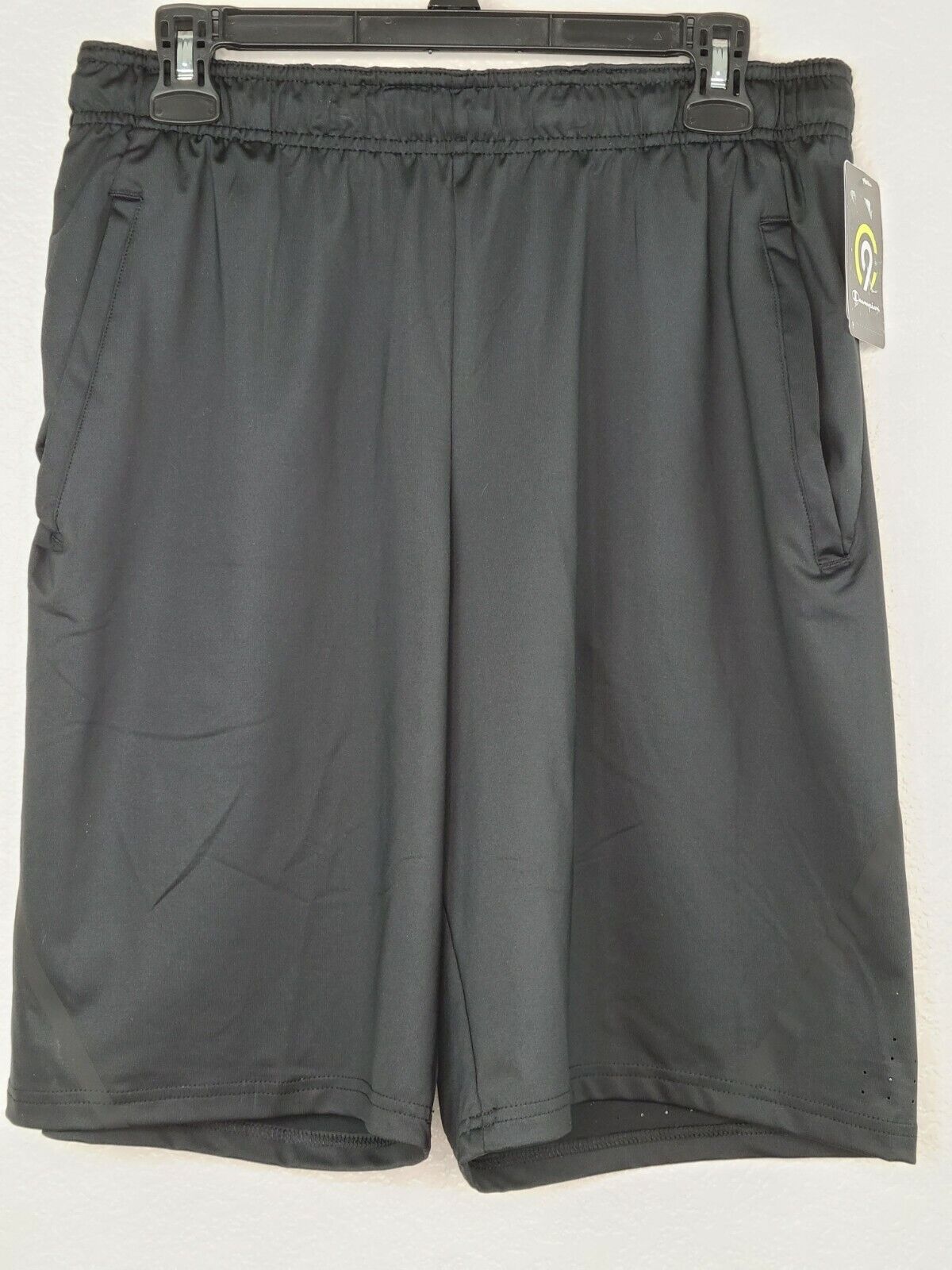 Champion C9 Duo Dry Men's Black Ventilated Stretch Athletic Training Shorts