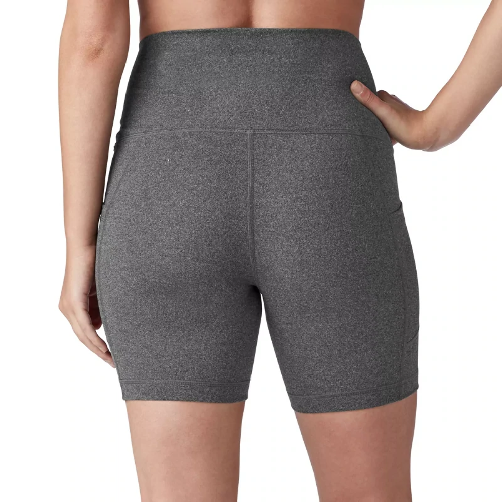 Member's Mark Women's Gray High Waist with Side Pockets Stretch Bike Short