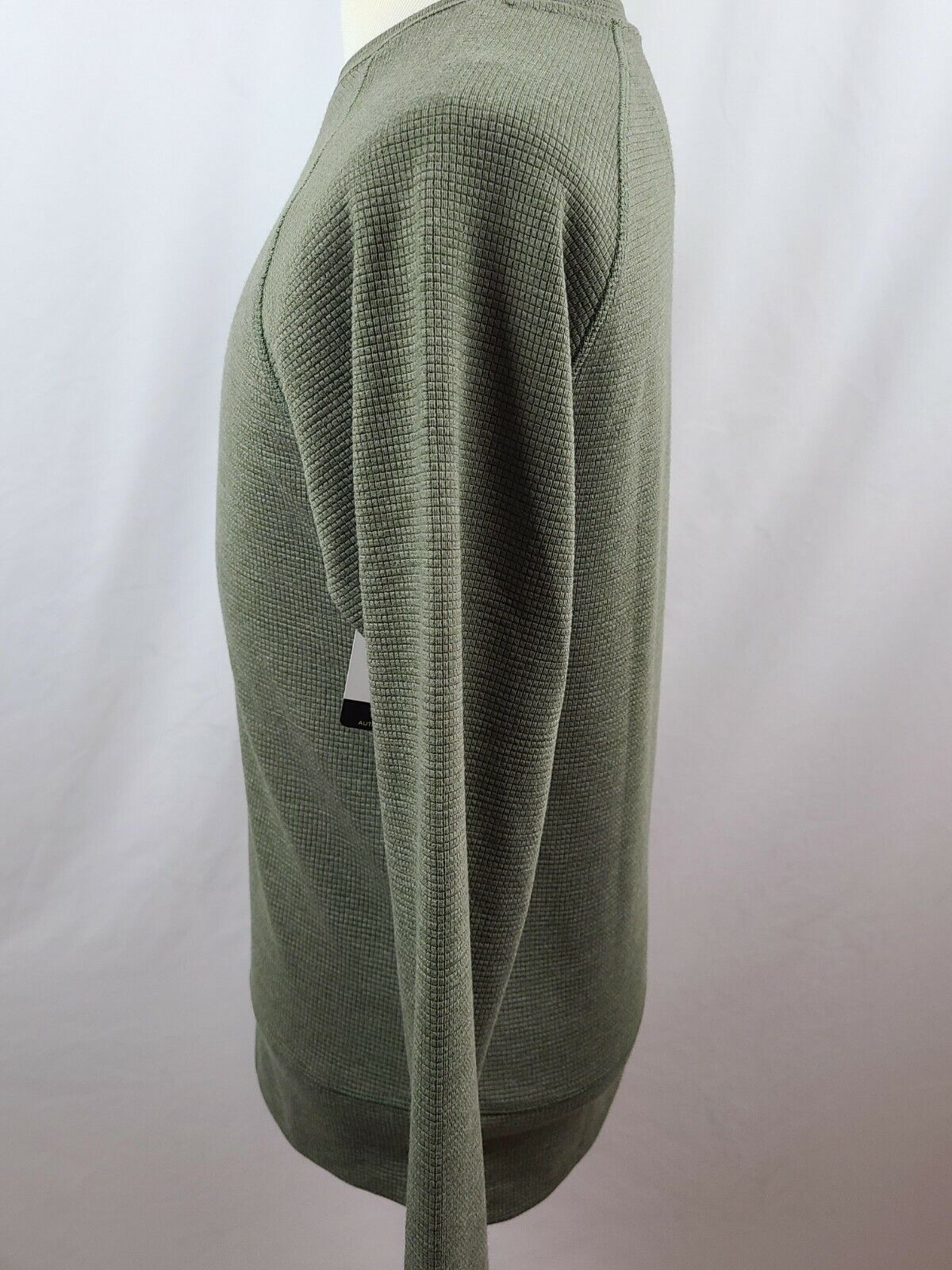 Champion C9 Men's Light Green Waffle Knit Stretch Crew Neck Sweatshirt