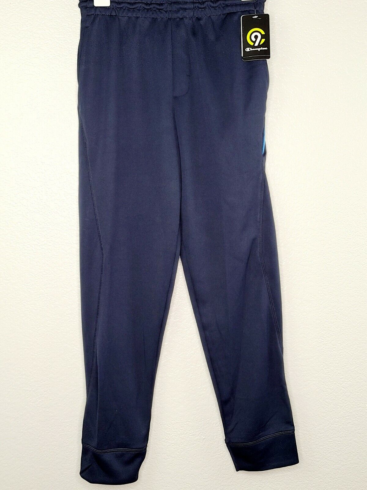 Champion C9 Duo Dry Boys' Navy Blue Zip Pocket Durable Fabric Athletic Pants