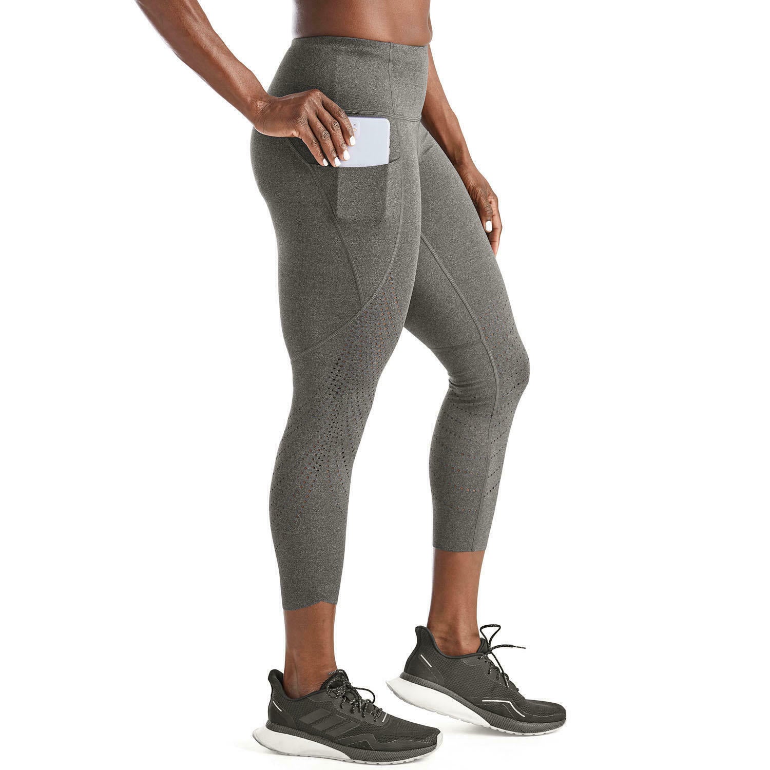 Member's Mark Women's Gray High Waist Active Compression Pocket Legging