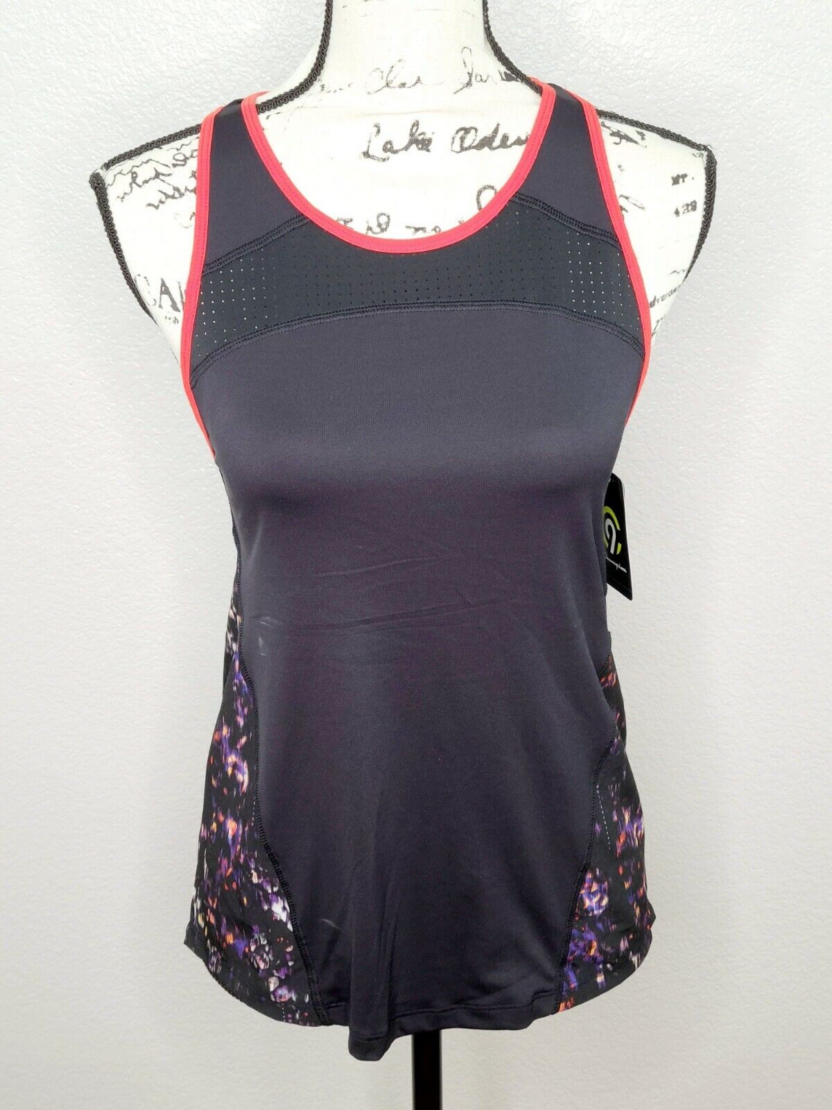 Champion C9 Women's Duo Dry Black Running Reflective Breathable Tank Top