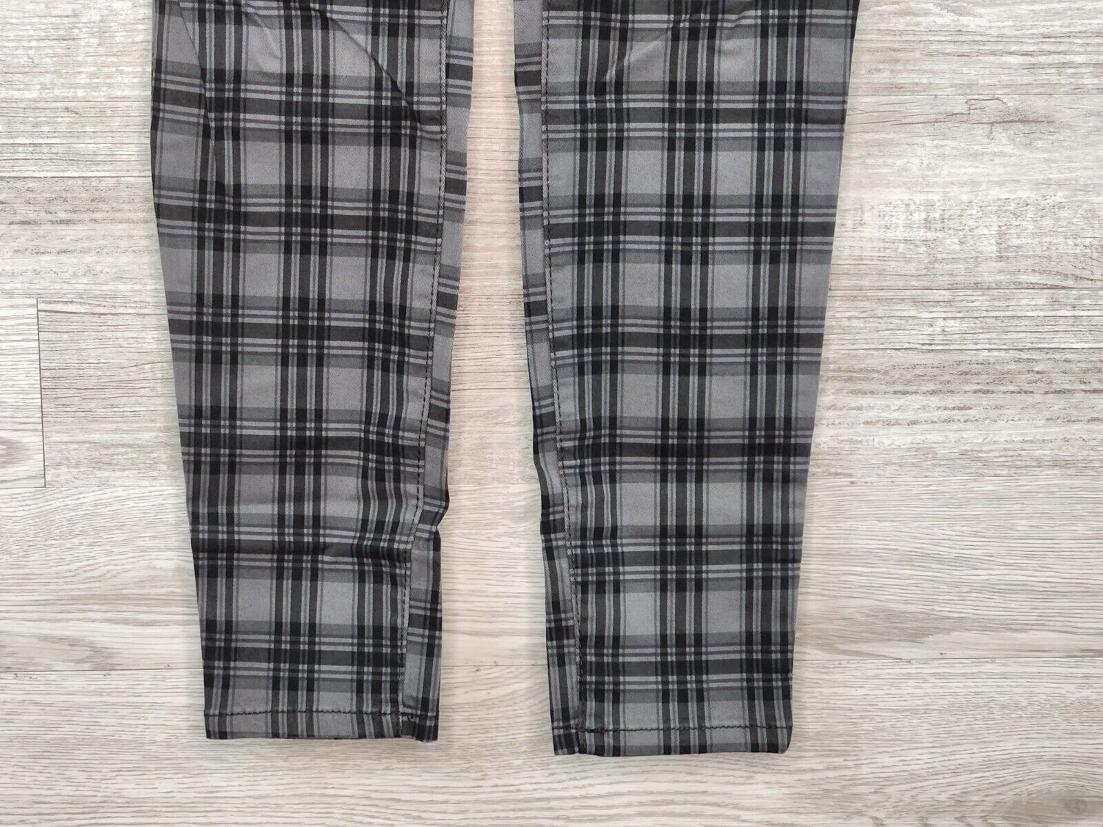 Nine West Jeans Women's Heidi Glasgow Plaid Pull-On Stretch Skinny Jeans