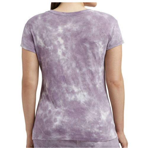 Member's Mark Women's Purple Luxe Tie Dye Soft Relaxed Fit Short Sleeve Tee