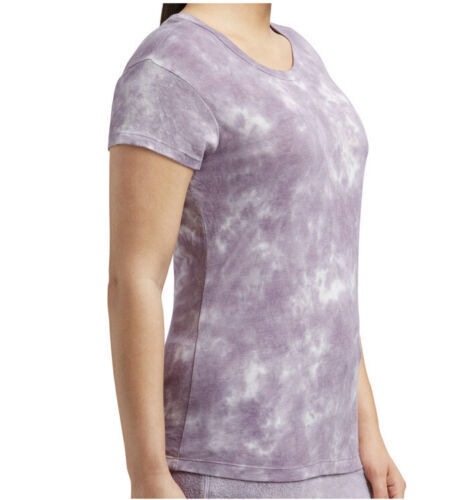 Member's Mark Women's Purple Luxe Tie Dye Soft Relaxed Fit Short Sleeve Tee