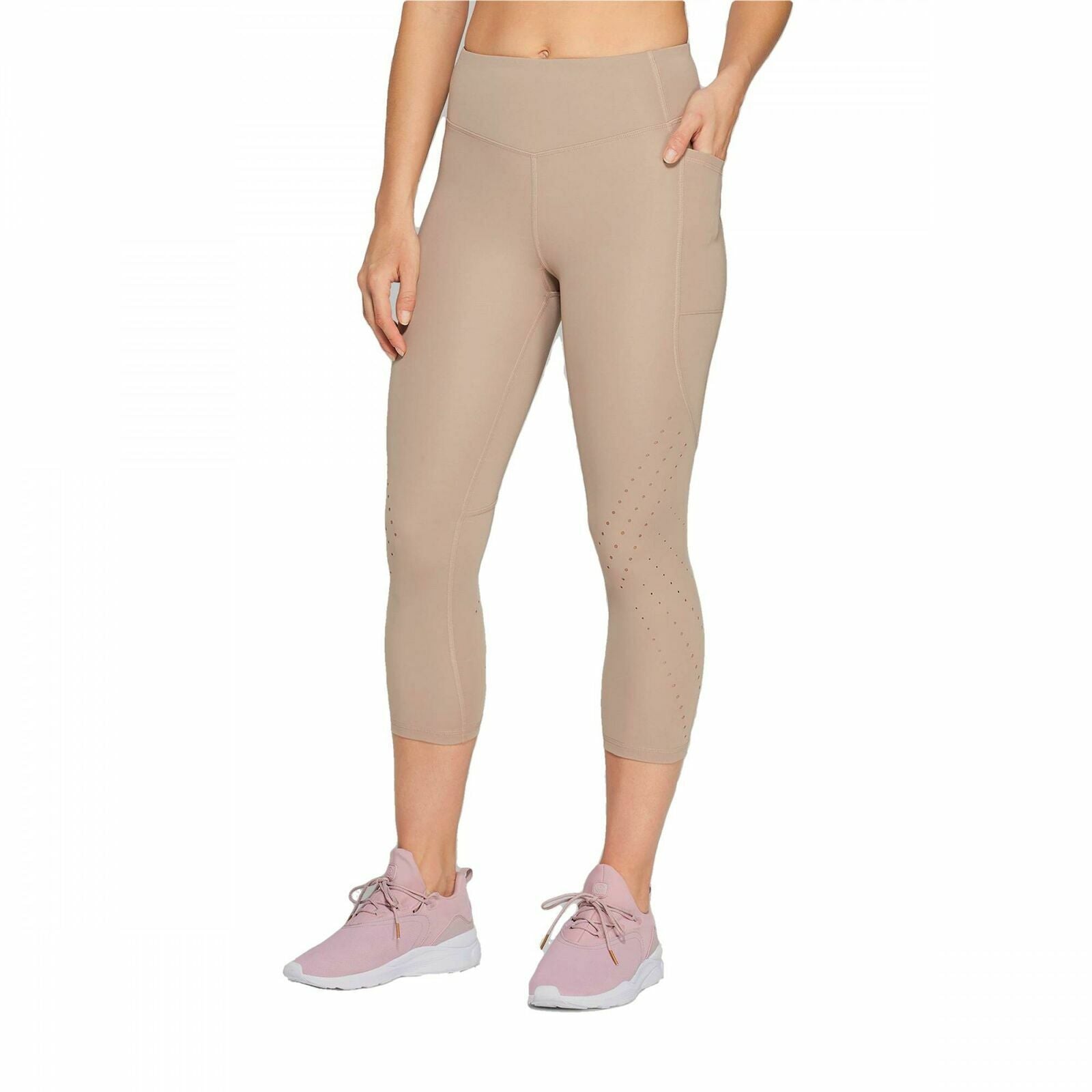 Champion C9 Duo Dry Women's Porcini Brown Training High-Rise 7/8 Legging