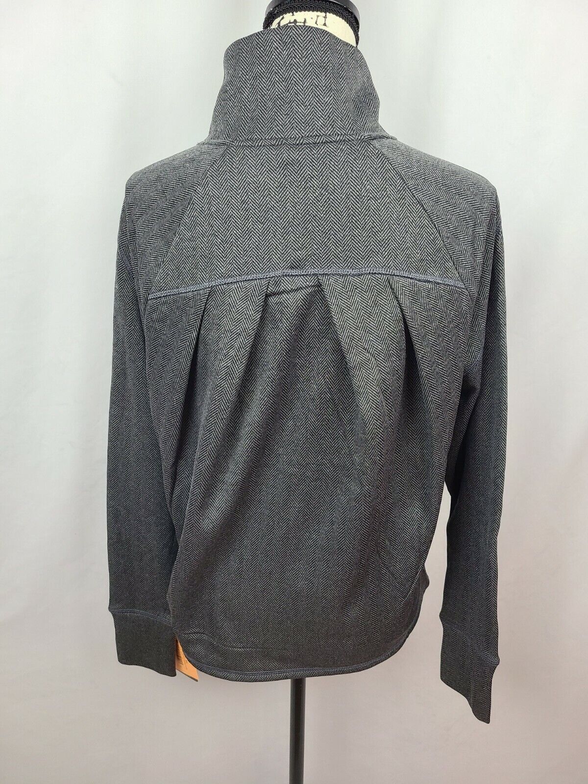 Champion C9 Women's Grey Herringbone Tech Fleece Full Zip Athletic Jacket