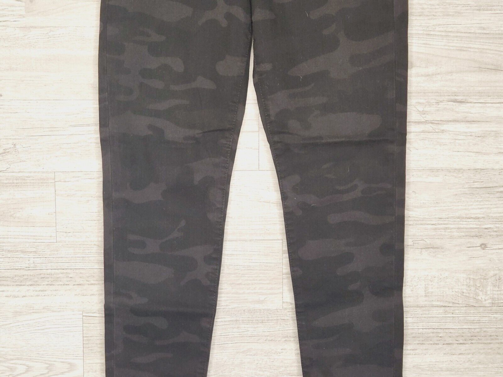 Social Standard by Sanctuary Women's Black Camo Mid-Rise Ankle Skinny Jeans