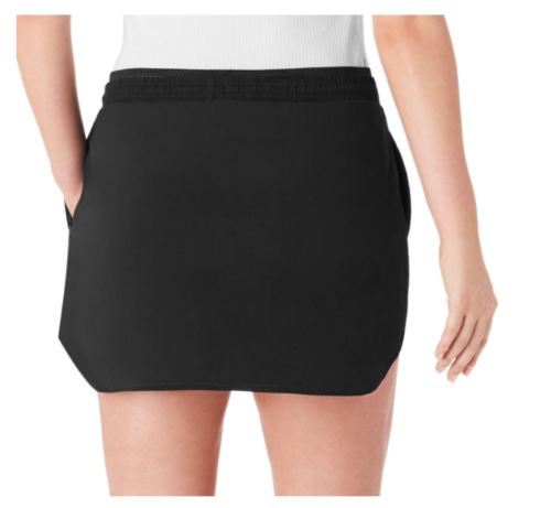 Member's Mark Women's Black Woven Trek 2-Way Stretch Athletic Skort