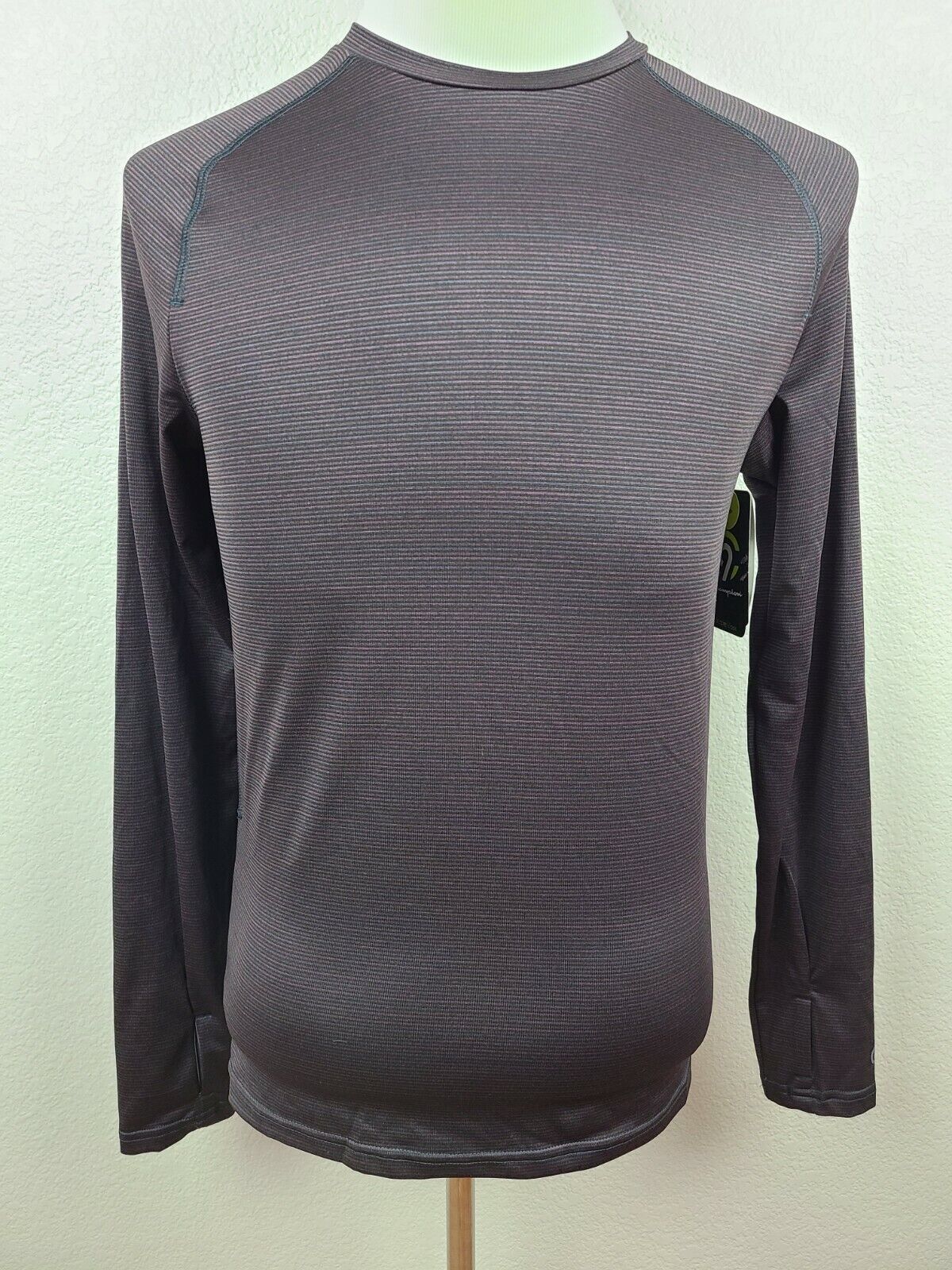 Champion C9 Men's Dark Brown Duo Dry Power Core Cool Long Sleeve Compression Shirt