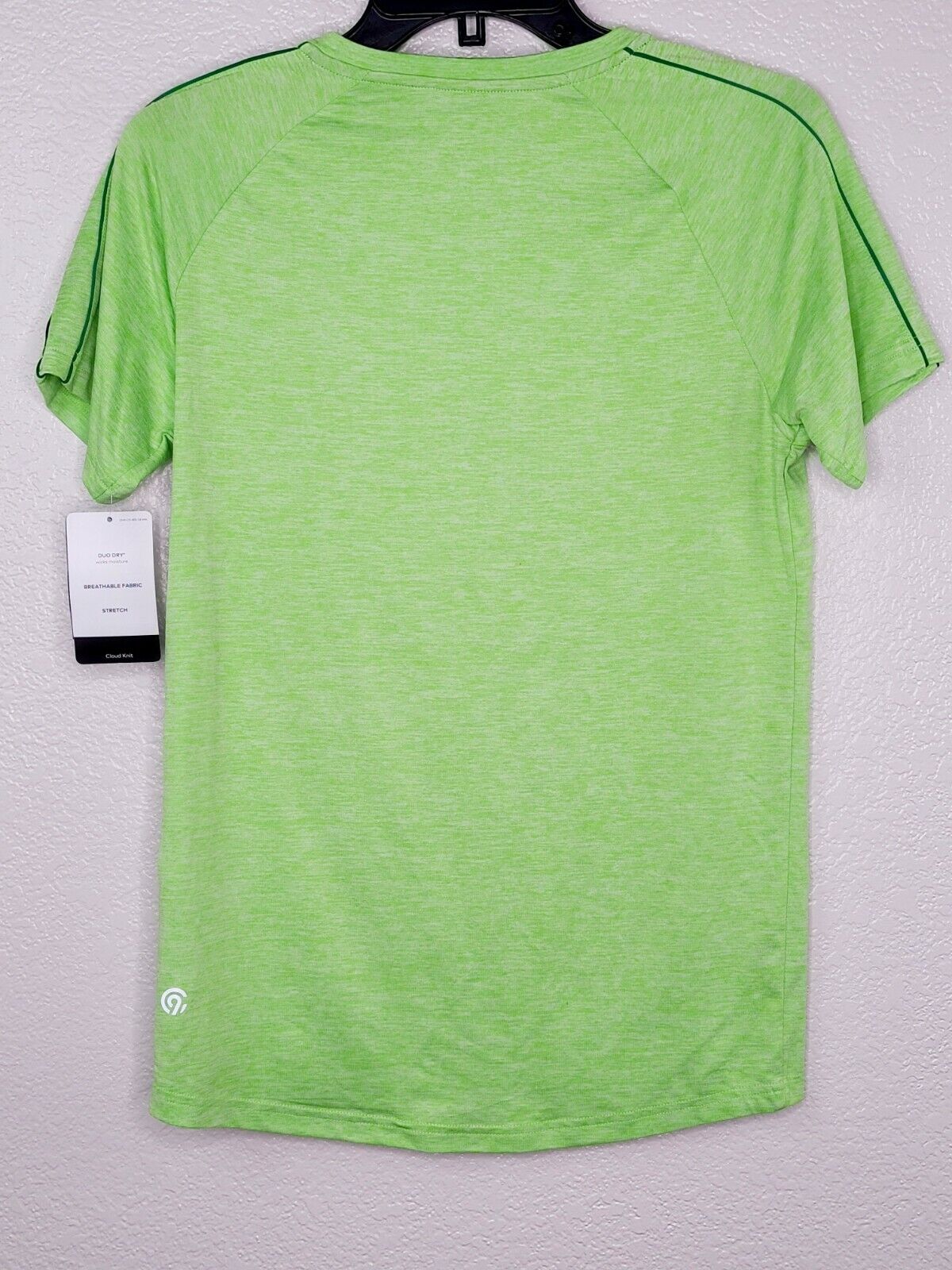 Champion C9 Boys' Green Heather Cloud Knit Breathable Stretch Athletic Tee