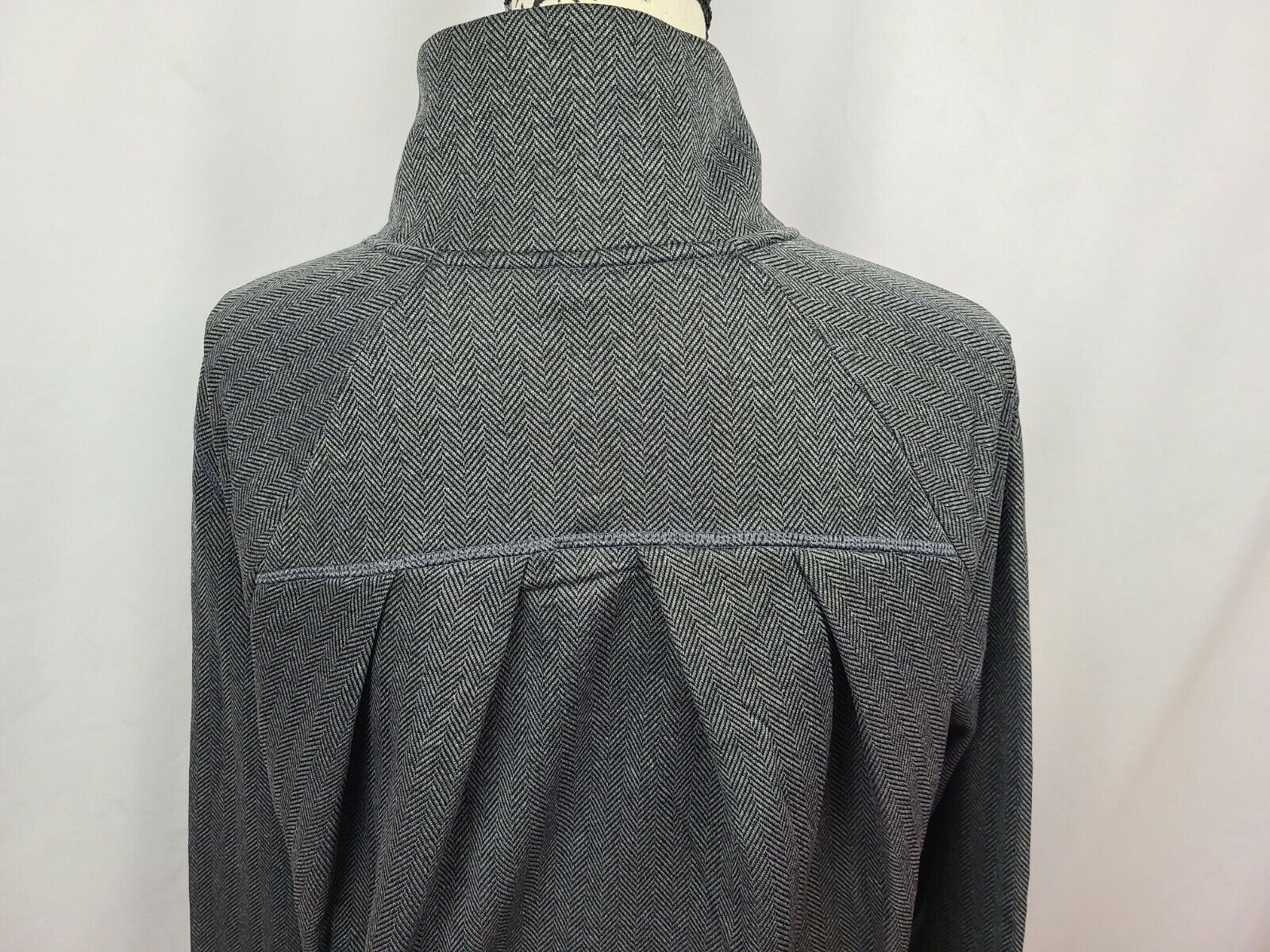 Champion C9 Women's Grey Herringbone Tech Fleece Full Zip Athletic Jacket