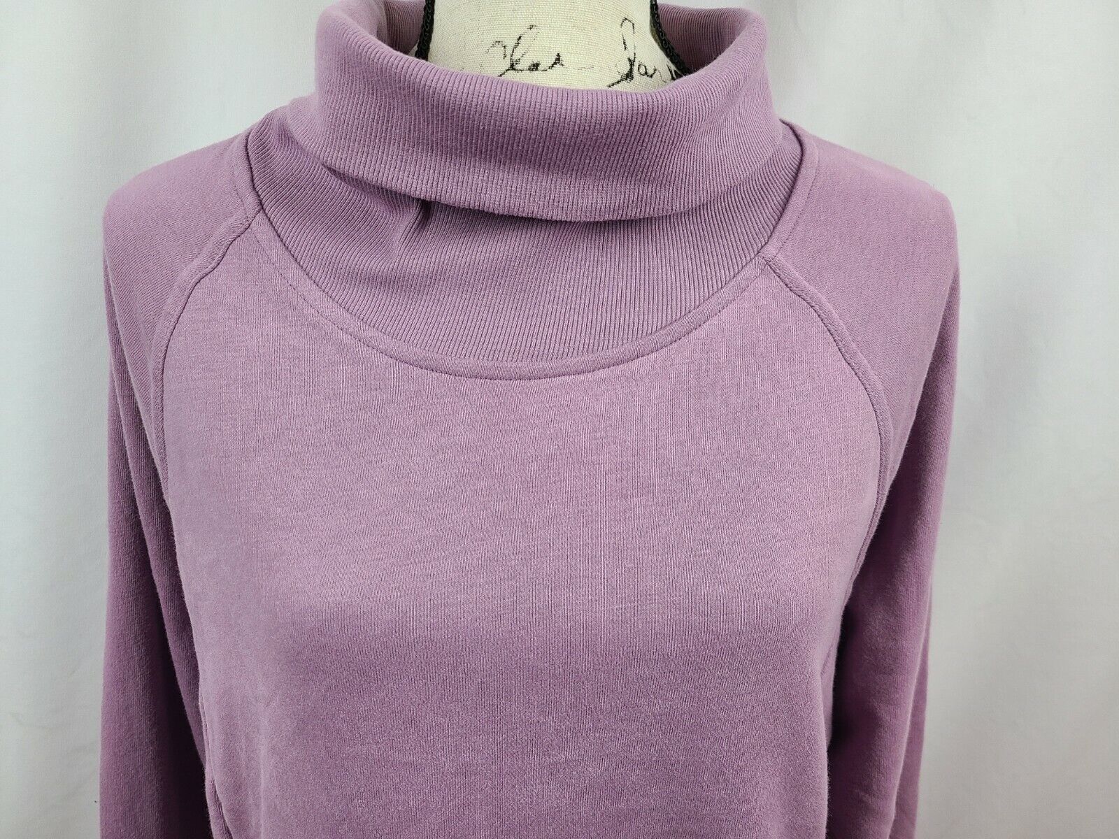 Champion C9 Women's Mauve Mist Long Sleeve French Terry Turtleneck Sweatshirt