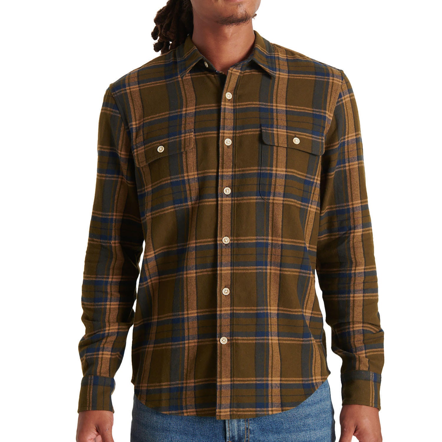 Lucky Brand Men's Humboldt Multicolor Plaid Classic Fit Long Sleeve Shirt