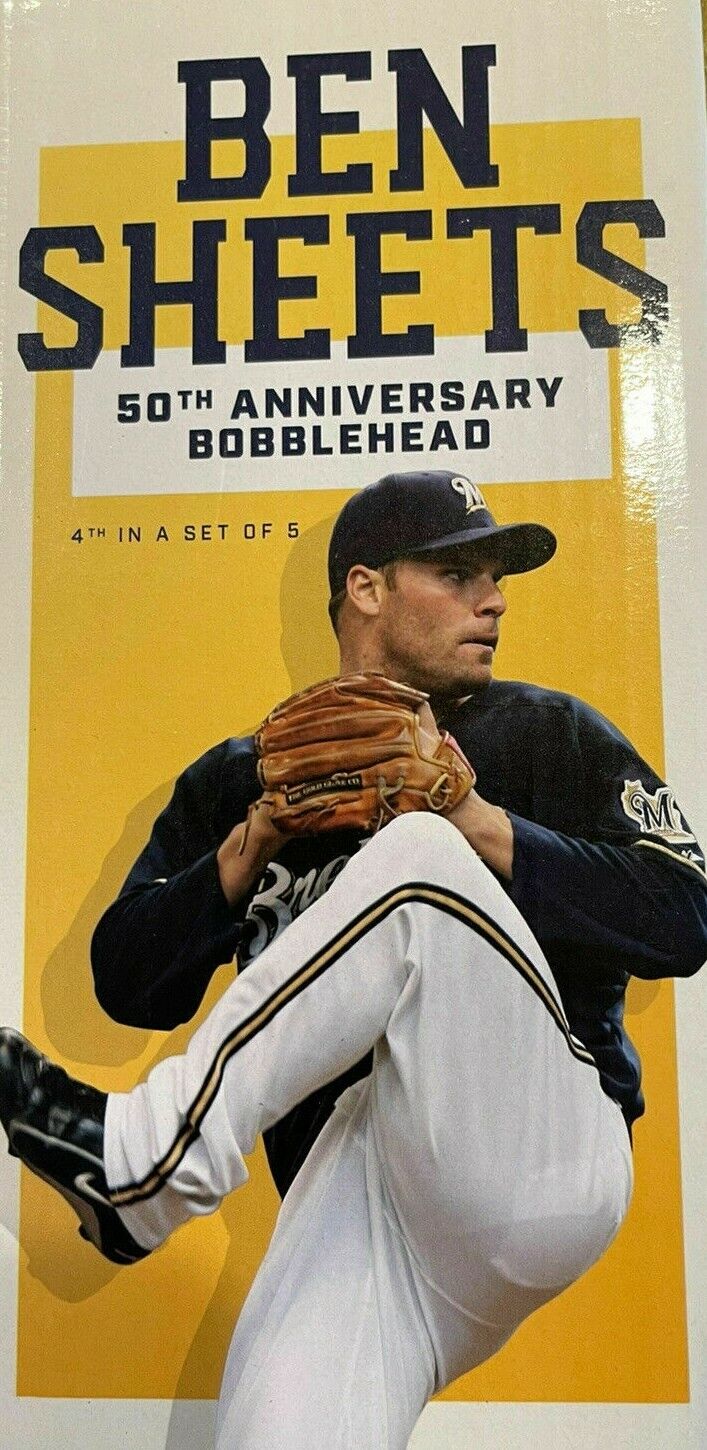 Milwaukee Brewers #15 Ben Sheets 50th Anniversary 2021 Bobblehead