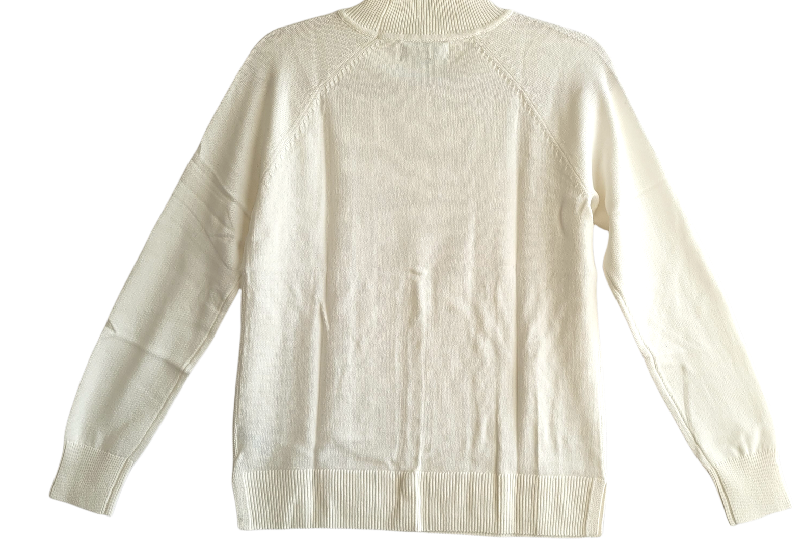 Karen Scott Women's Winter White Cable Mock Neck Sweater Size Medium