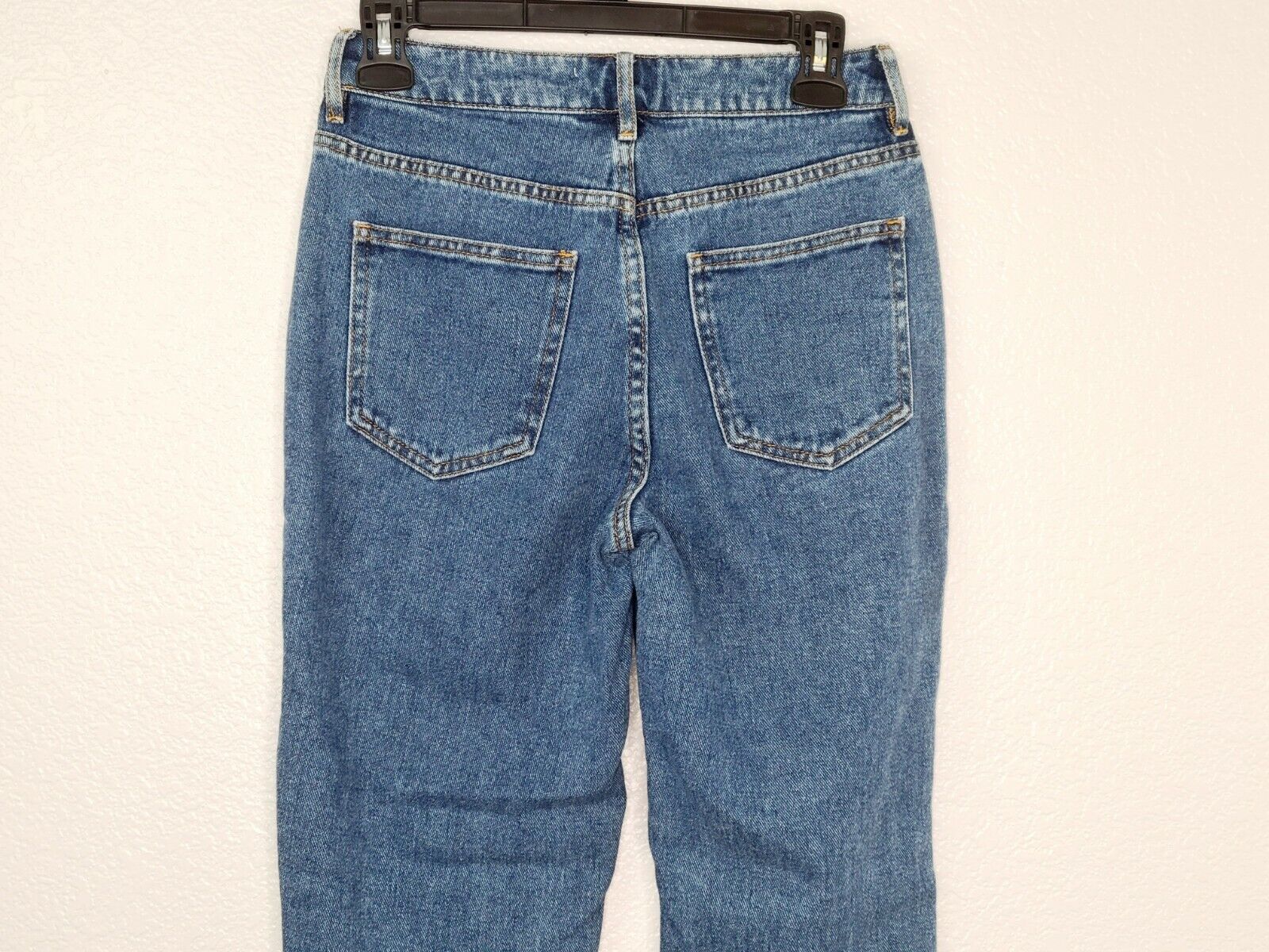 PacSun Los Angeles Women's Blue High Rise Distressed Mom Jeans Size 24