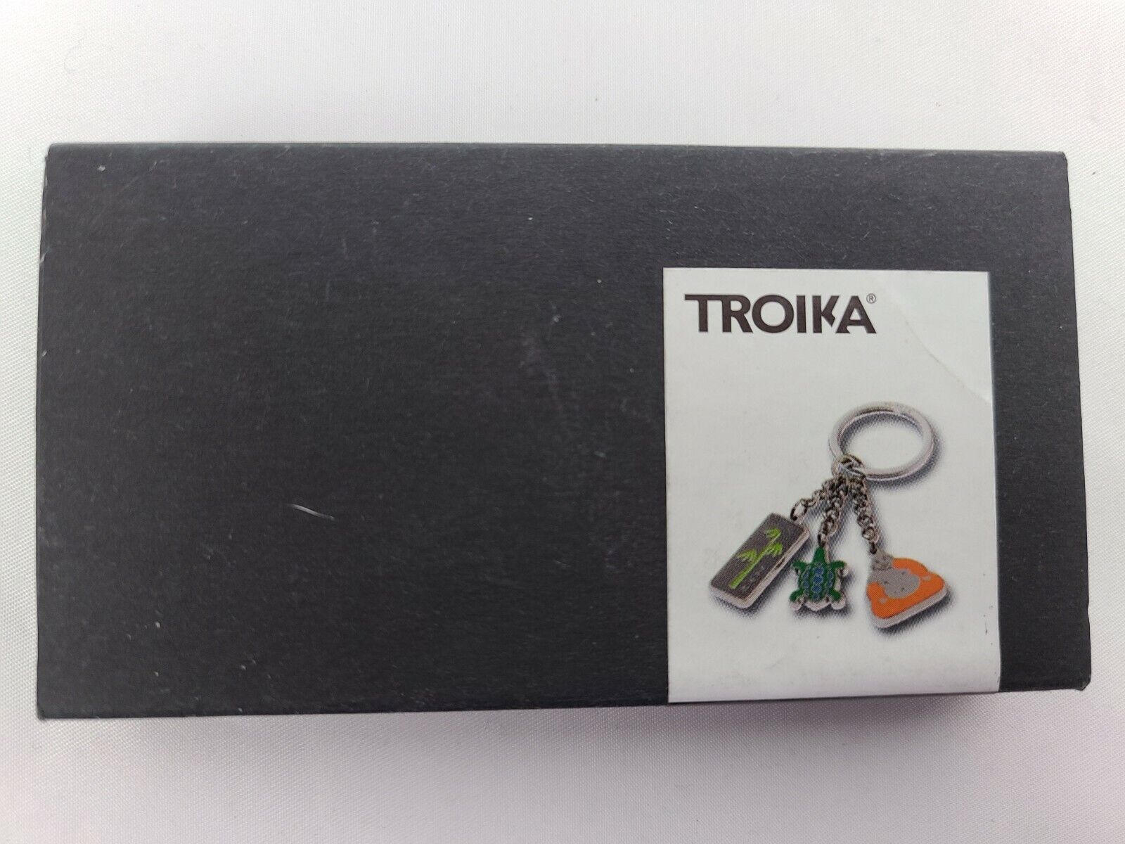 Troika Zen Feeling Buddha/Turtle & Bamboo Charm Keyring Key Chain