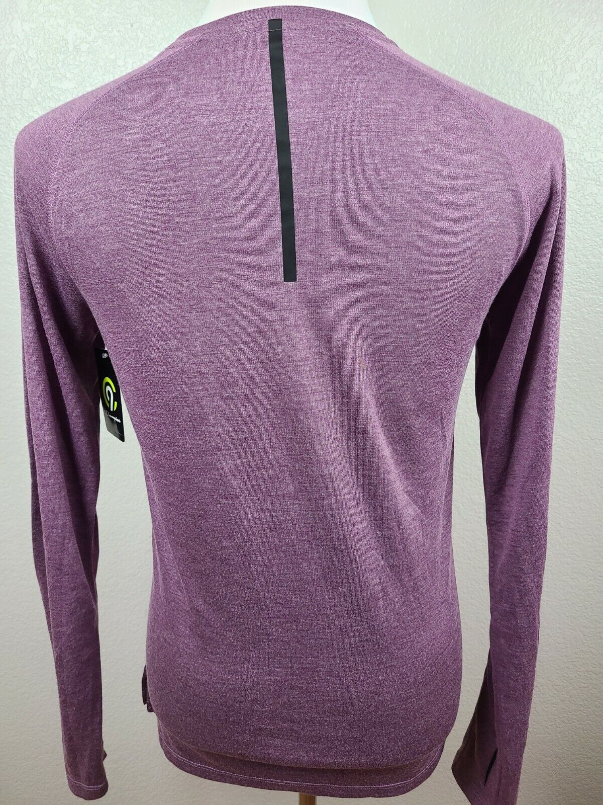 Champion C9 Men's Duo Dry Purple Long Sleeve Athletic Training T-Shirt Size Small