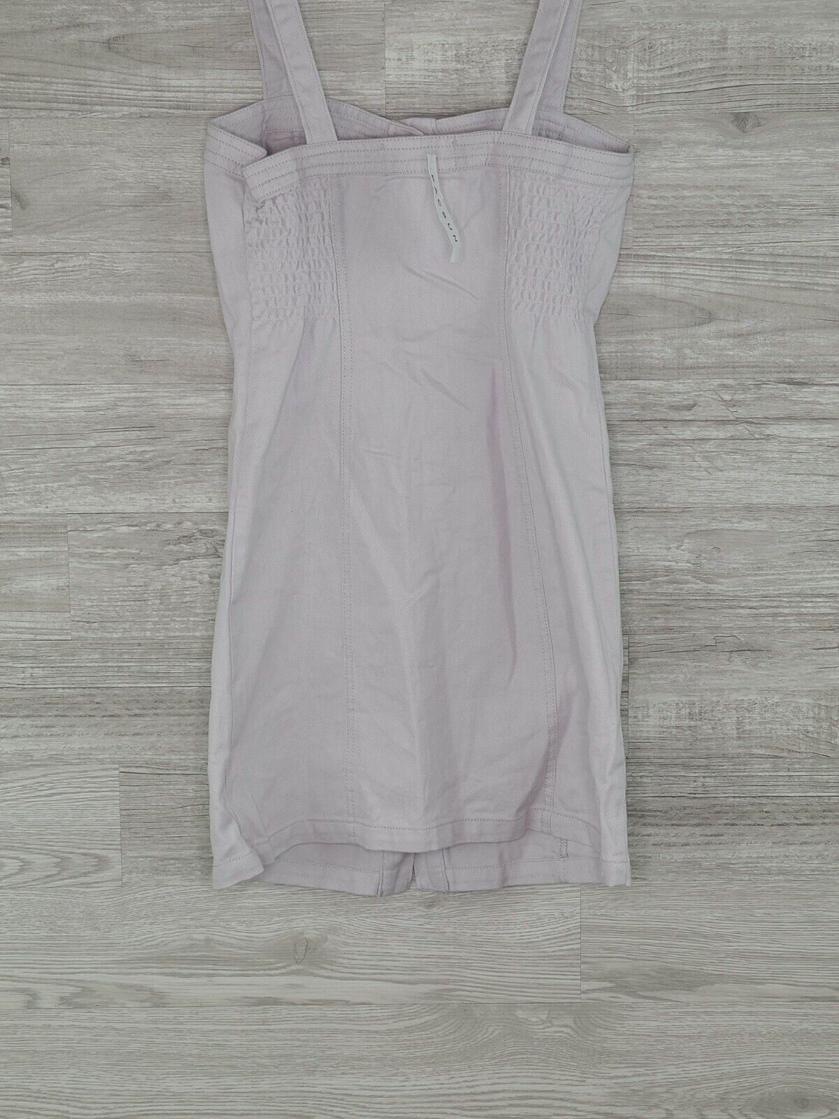 PacSun Women's Slim Button Front Lilac Denim Midi Dress Size Extra Small