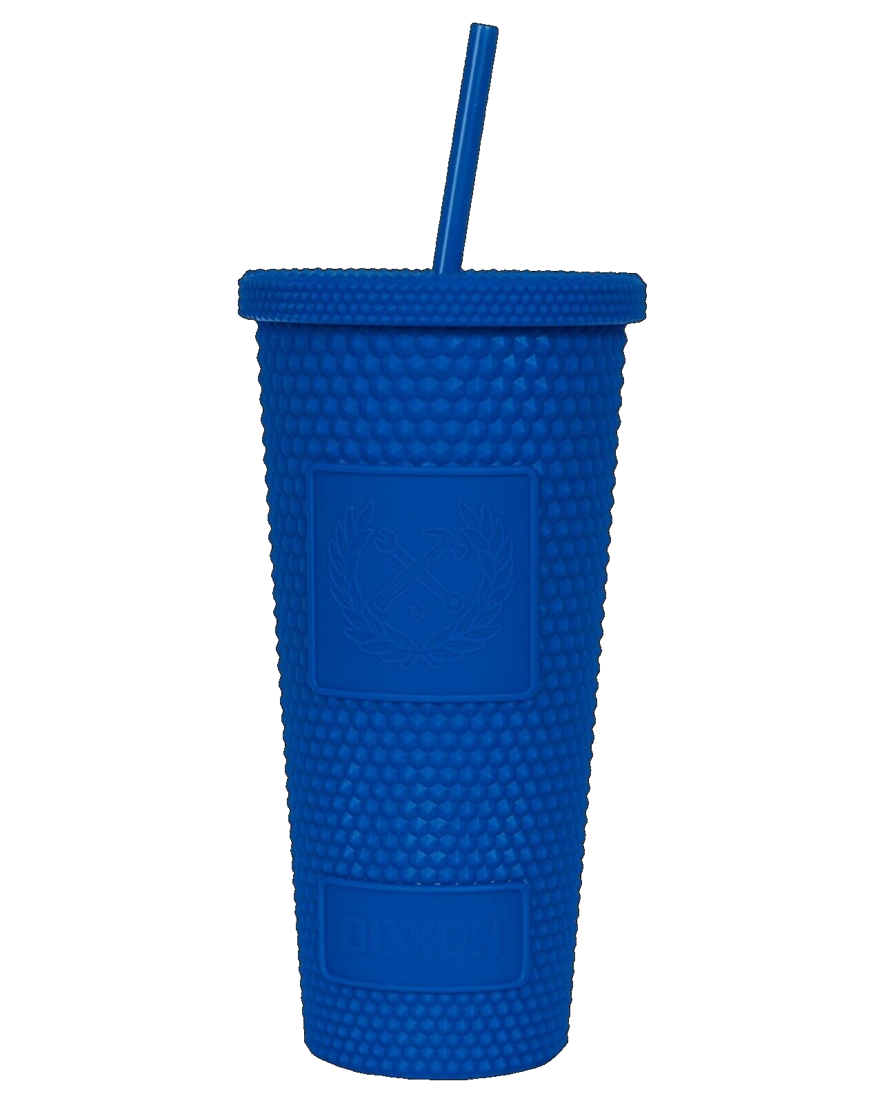 Dixxon Flannel Co. Matte Blue Insulated Studded 20 oz Tumbler with Straw New