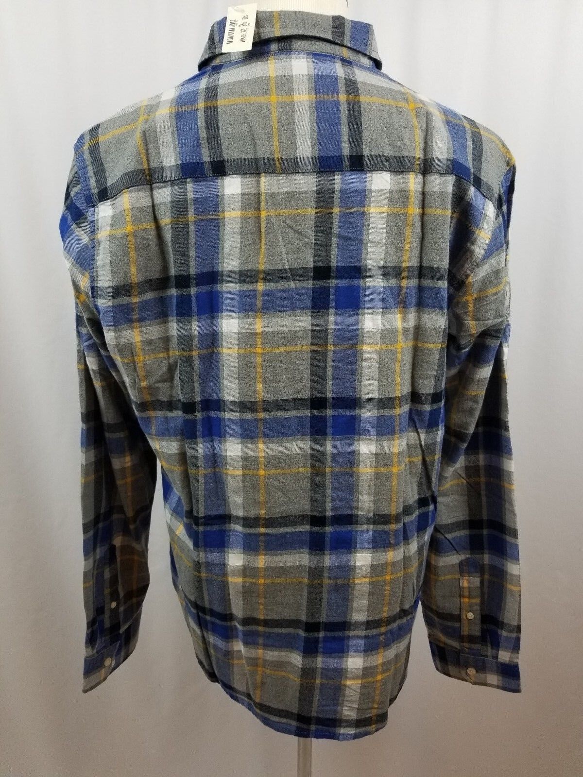 Prince & Fox Men's Long Sleeve Button Down Shirt Multi-Color Plaid Size Large