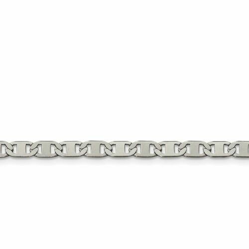 Chisel Stainless Steel Polished 5mm Anchor Chain 8 Inch Bracelet