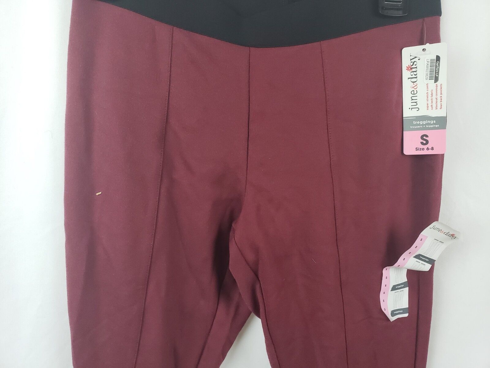 June & Daisy Women's Stretch Treggings Trousers/Leggings Maroon Size Small