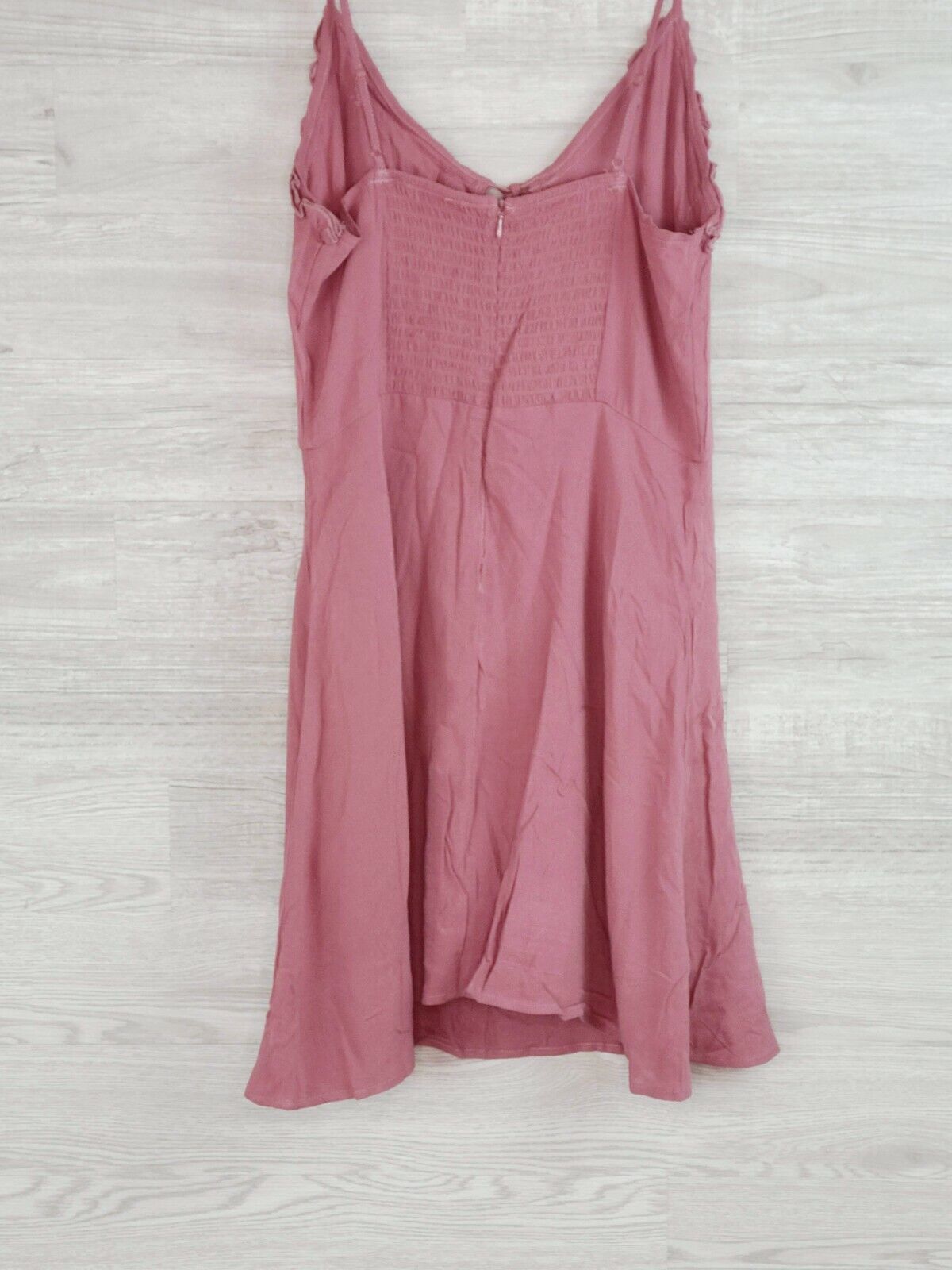 L.A. Hearts PacSun Women's Mauve Ruffle Linen Mini Dress Size Small