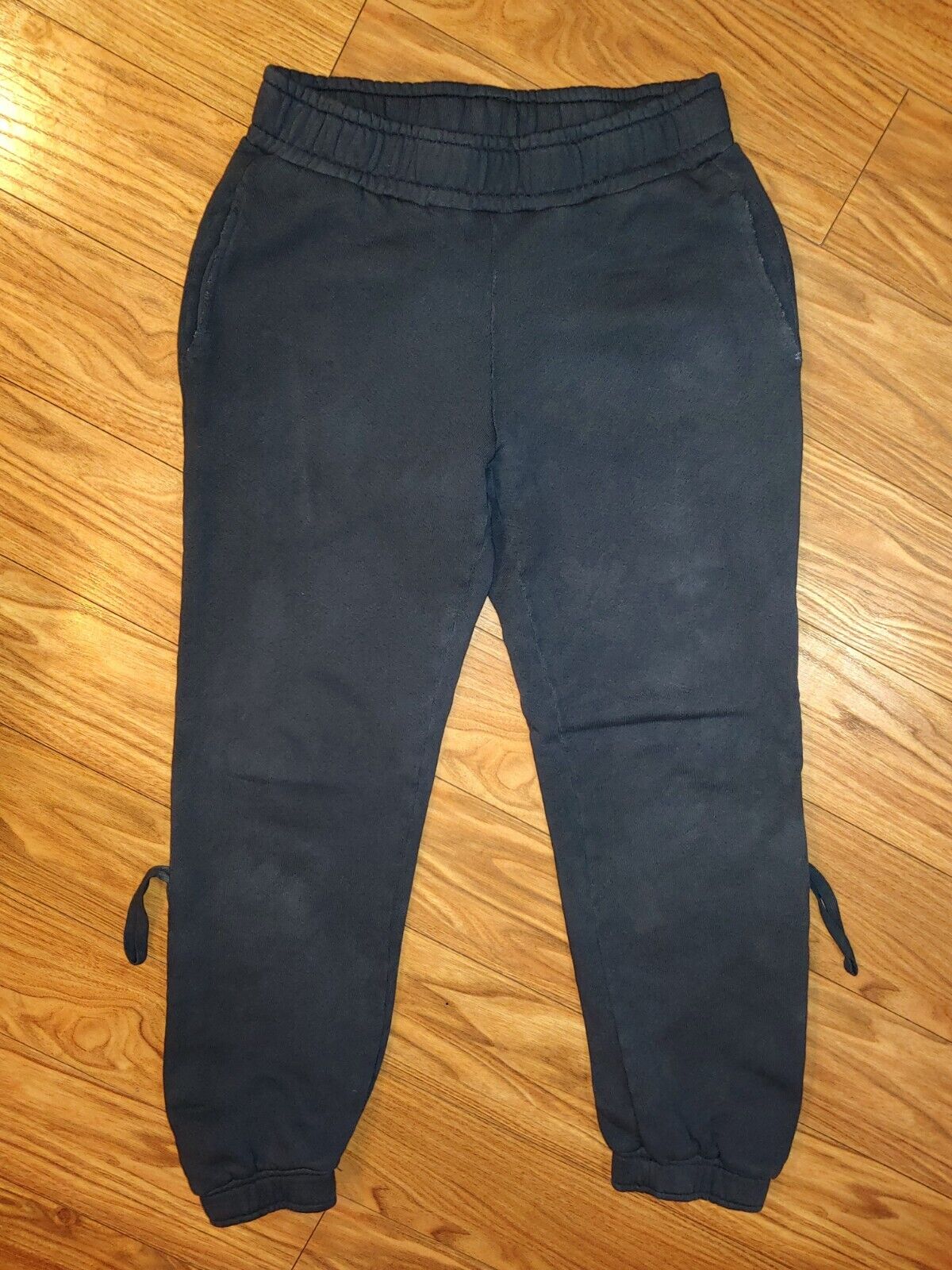 Cotton Citizen Brooklyn Women's Preloved Charcoal Dip Dye Sweatpants Joggers Size XS