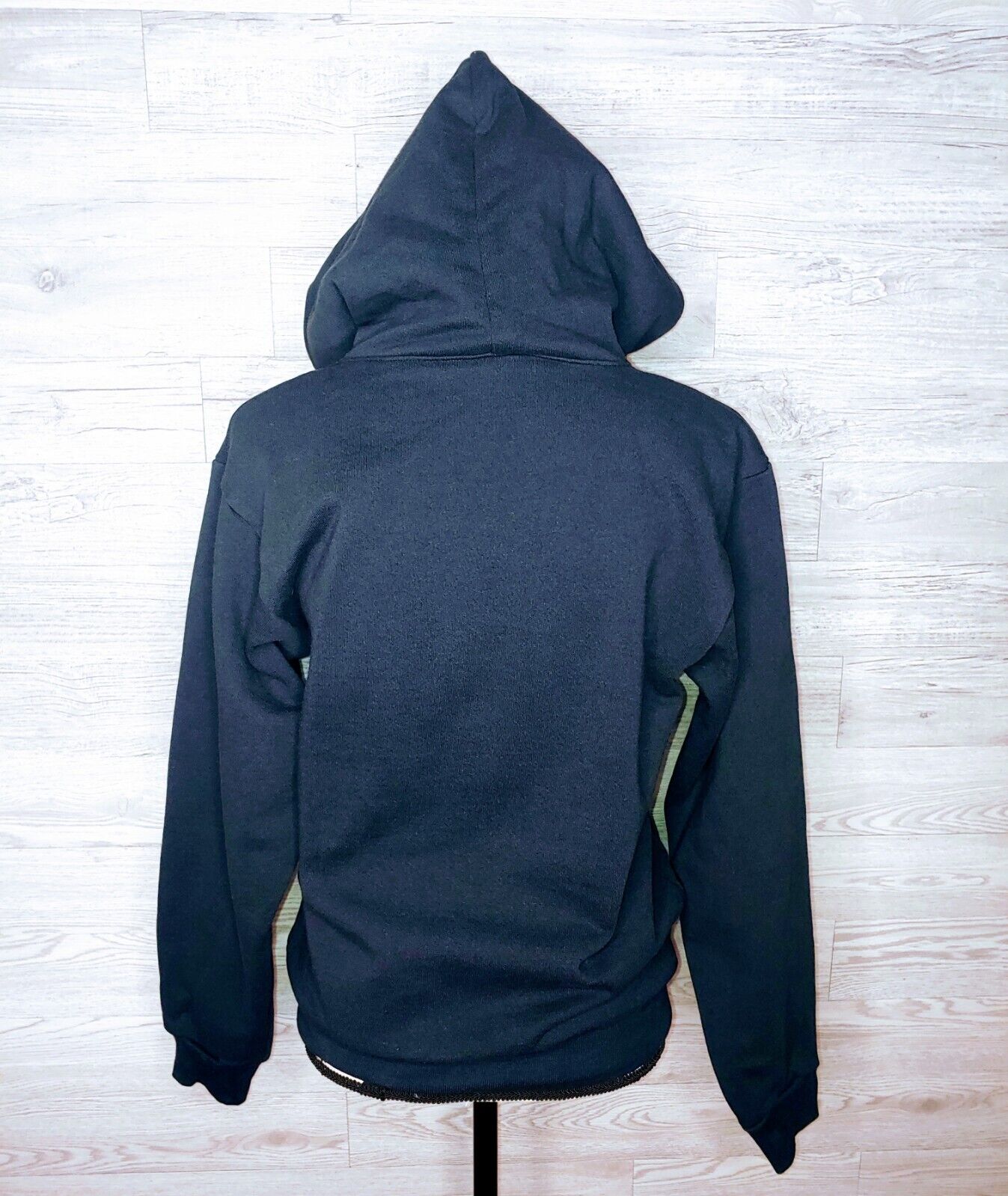 Sporty & Rich Athletic Club Classic Logo Embroidered Black Hoodie Size XS