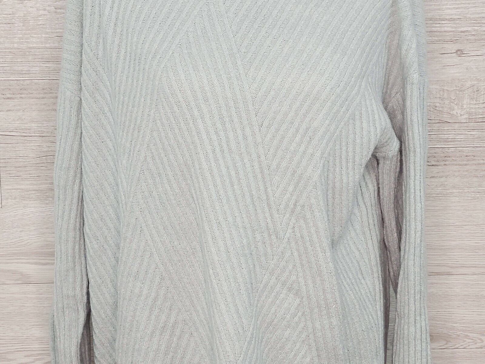 Hooked Up Women's Sage Green Ribbed Long Sleeve Turtleneck Sweater Size Large