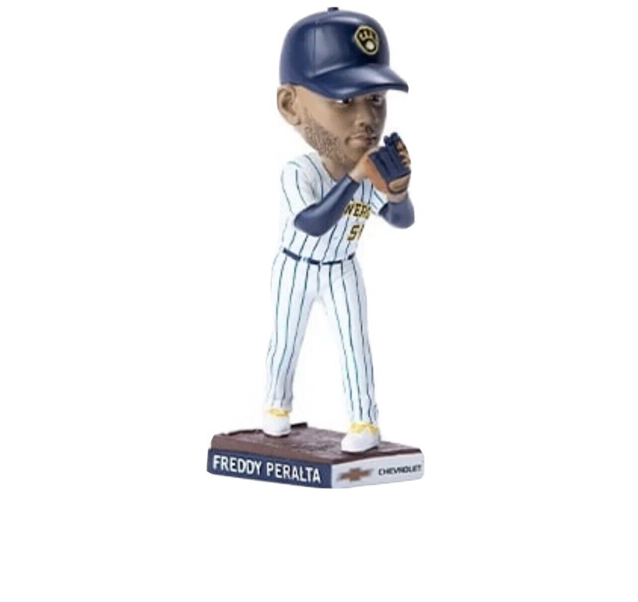 Milwaukee Brewers MLB Freddy Peralta #51 2022 Bobblehead All Fan Giveaway